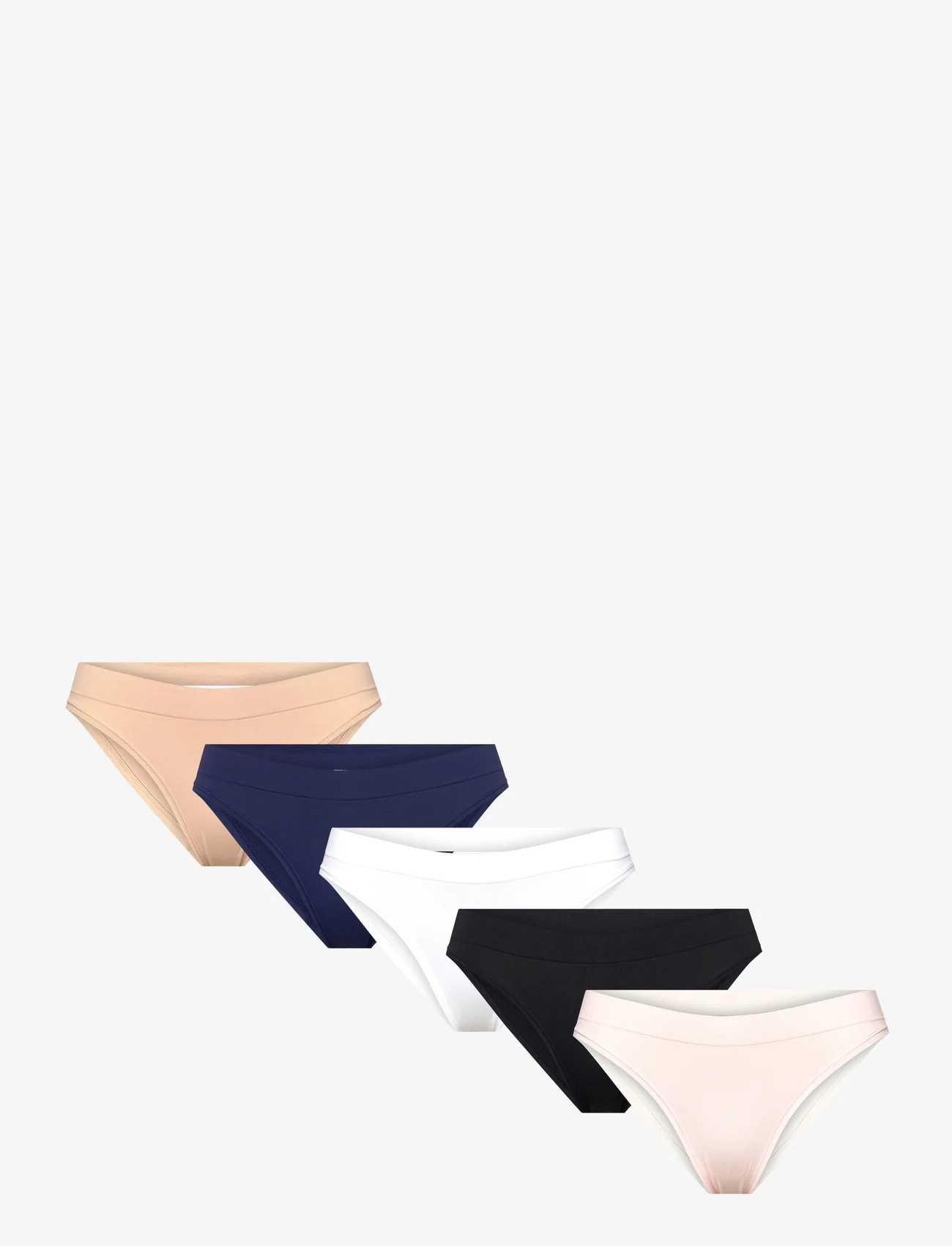 Dorina - ROSANNE/ECO-5PP BRIEF - mažiausios kainos - black/pink/blue/nude/white - 0