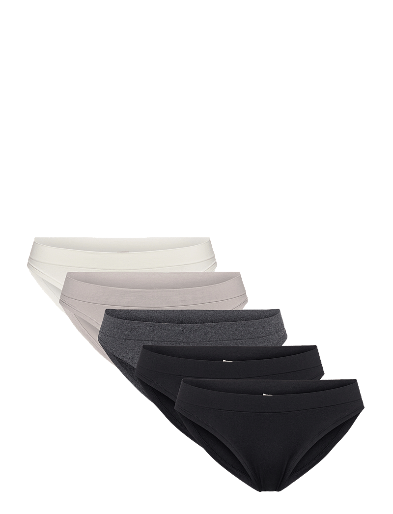 Dorina - ROSANNE/ECO-5PP BRIEF - briefs - black/ivory/grey/grey/black - 1