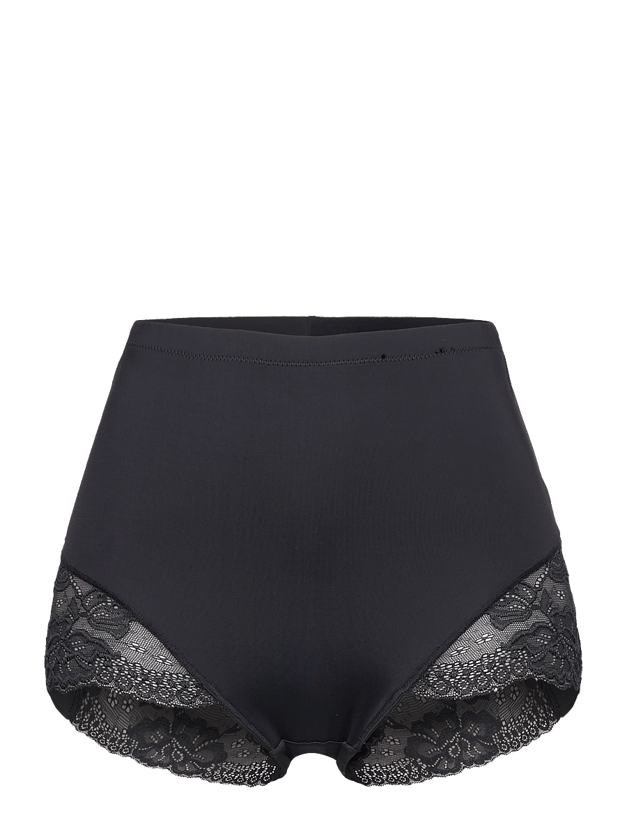 Dorina - BRIGITTE/ECO SHAPING_BRIEF - vidutinio ir aukšto juosmens kelnaitės - black - 1