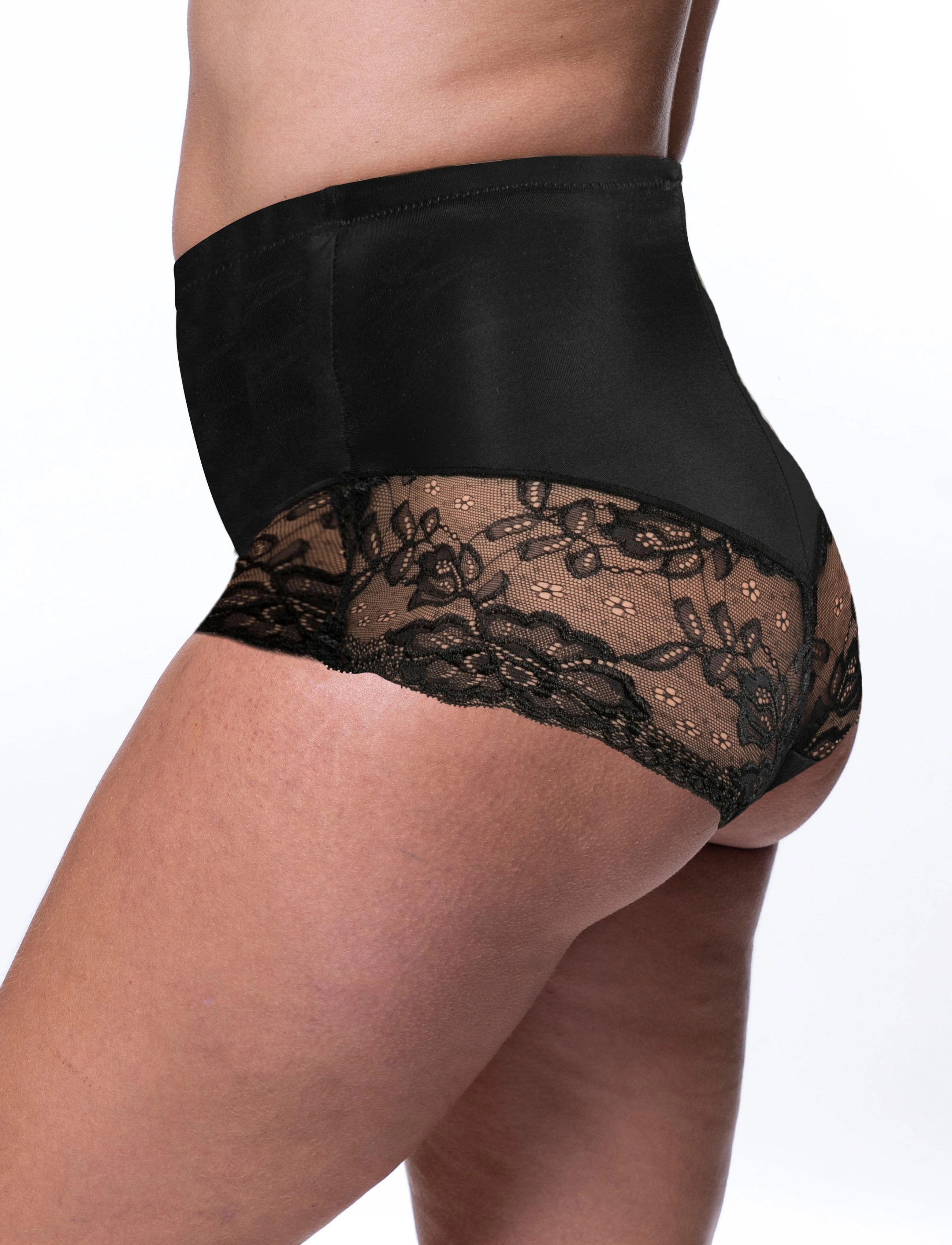 Dorina - BRIGITTE/ECO SHAPING_BRIEF - vidutinio ir aukšto juosmens kelnaitės - black - 4