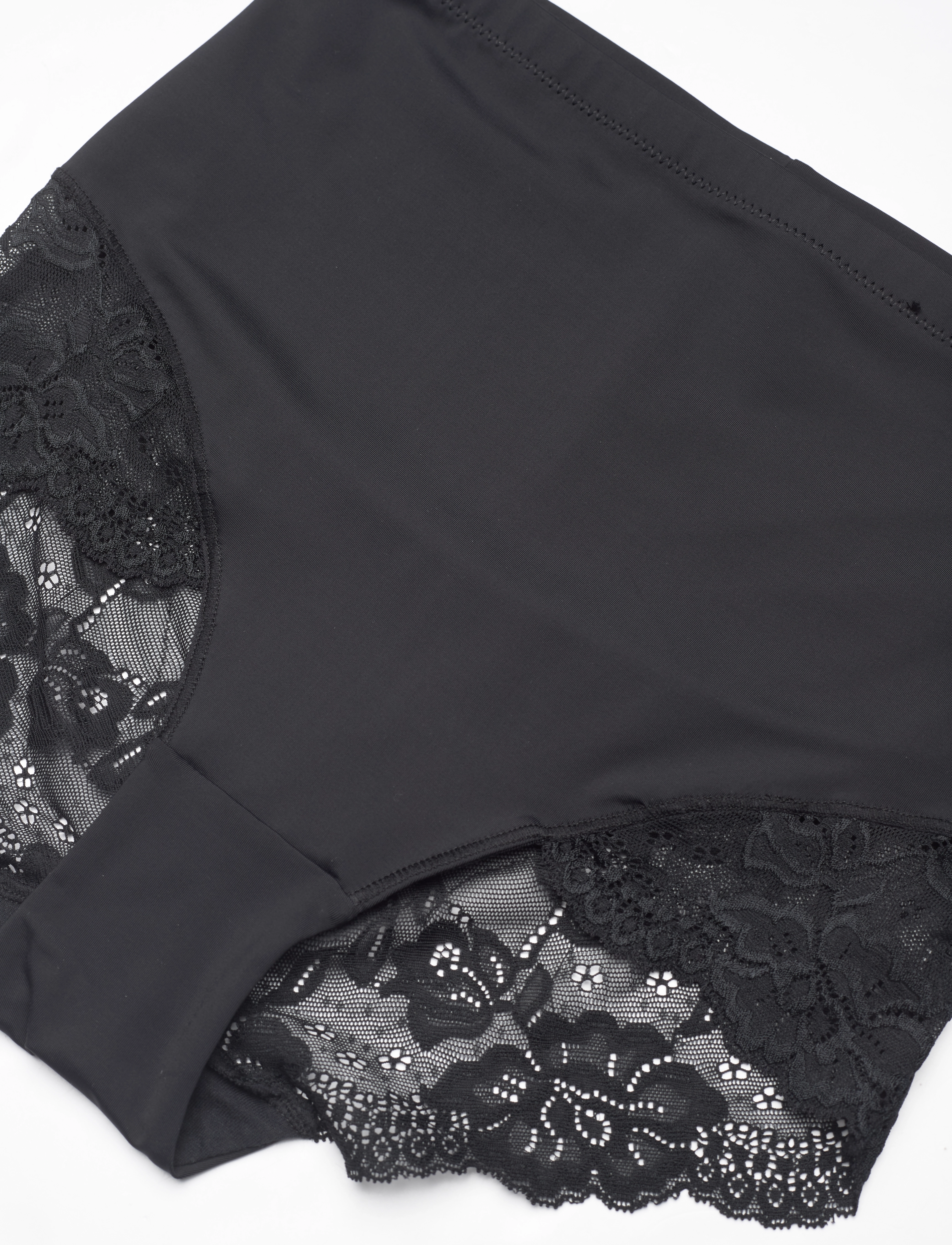 Dorina - BRIGITTE/ECO SHAPING_BRIEF - vidutinio ir aukšto juosmens kelnaitės - black - 5