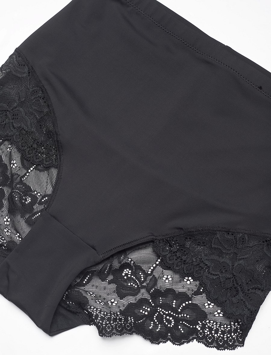 Dorina - BRIGITTE/ECO SHAPING_BRIEF - vidutinio ir aukšto juosmens kelnaitės - black - 5
