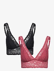 Dorina - LANA/ECO-2PP BRALETTE - bralette - coral/black - 0