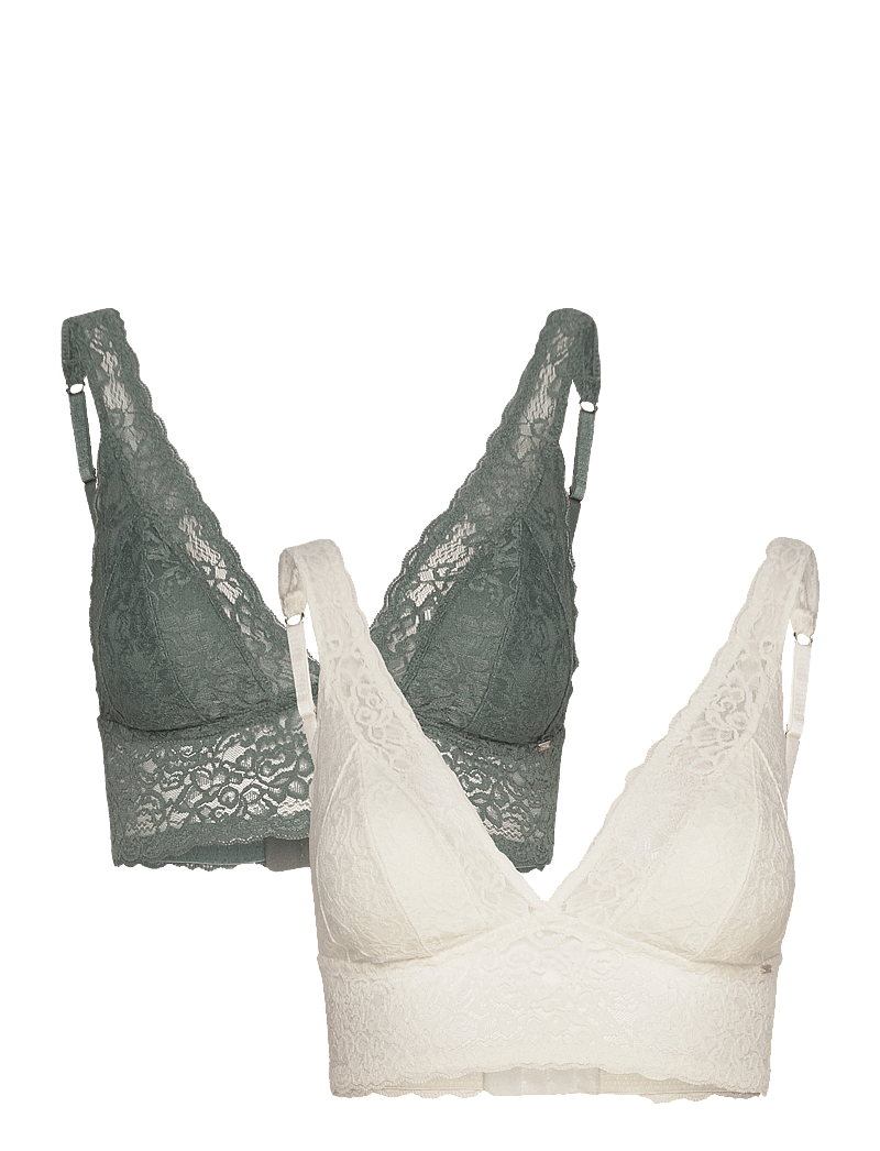 Dorina - LANA/ECO-2PP BRALETTE - bralette - green/ivory - 1