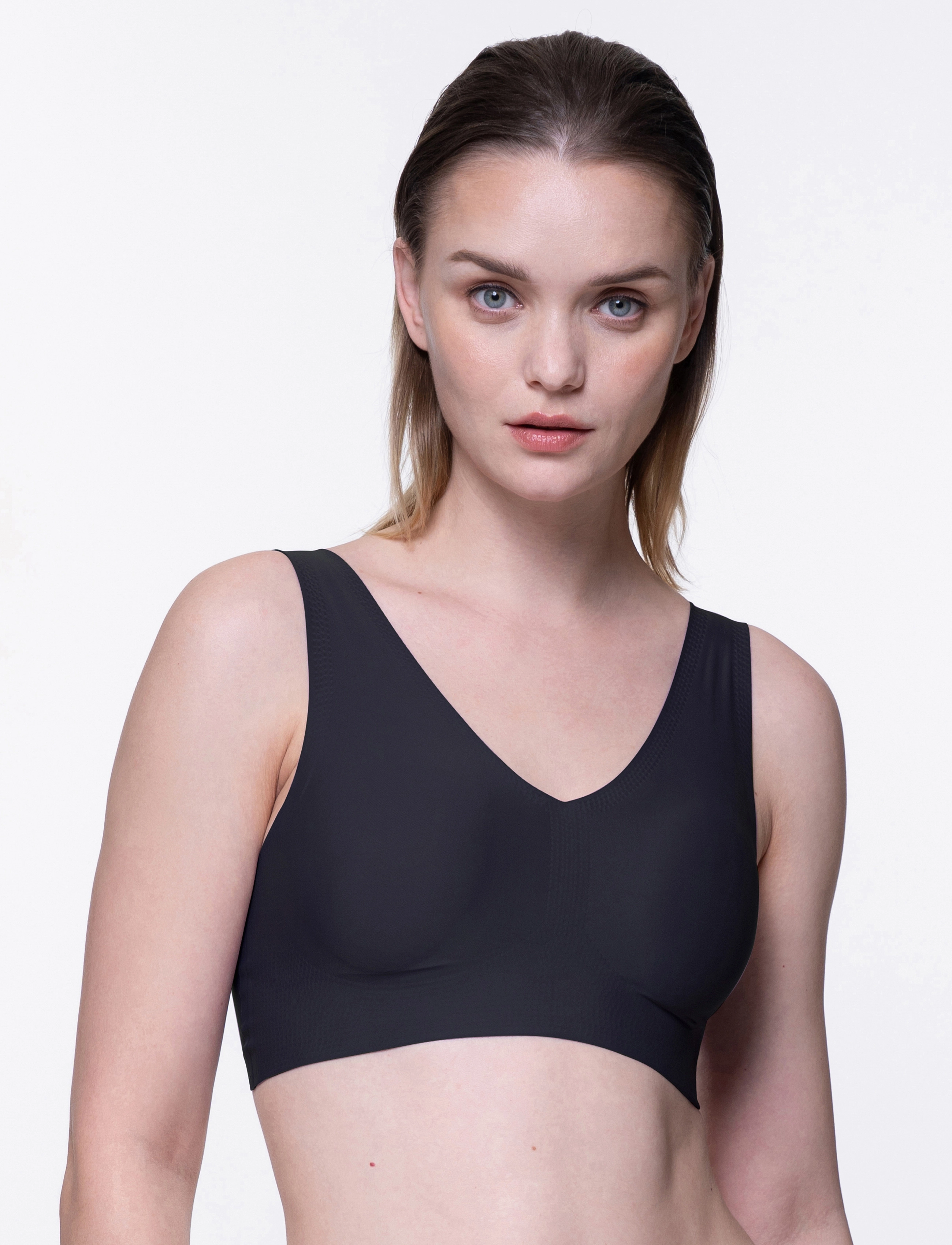 Dorina - AIRLITE/ECO Bralette - tank top rinnahoidjad - black - 3