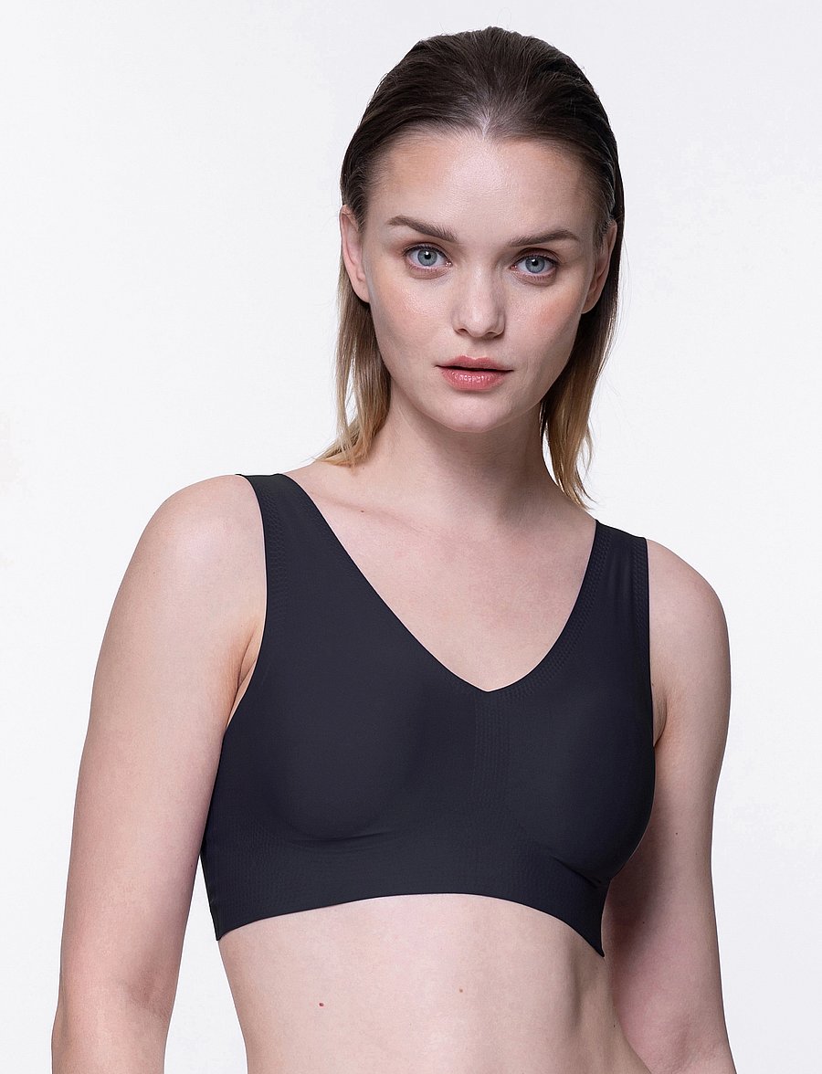 Dorina - AIRLITE/ECO Bralette - tank top rinnahoidjad - black - 3