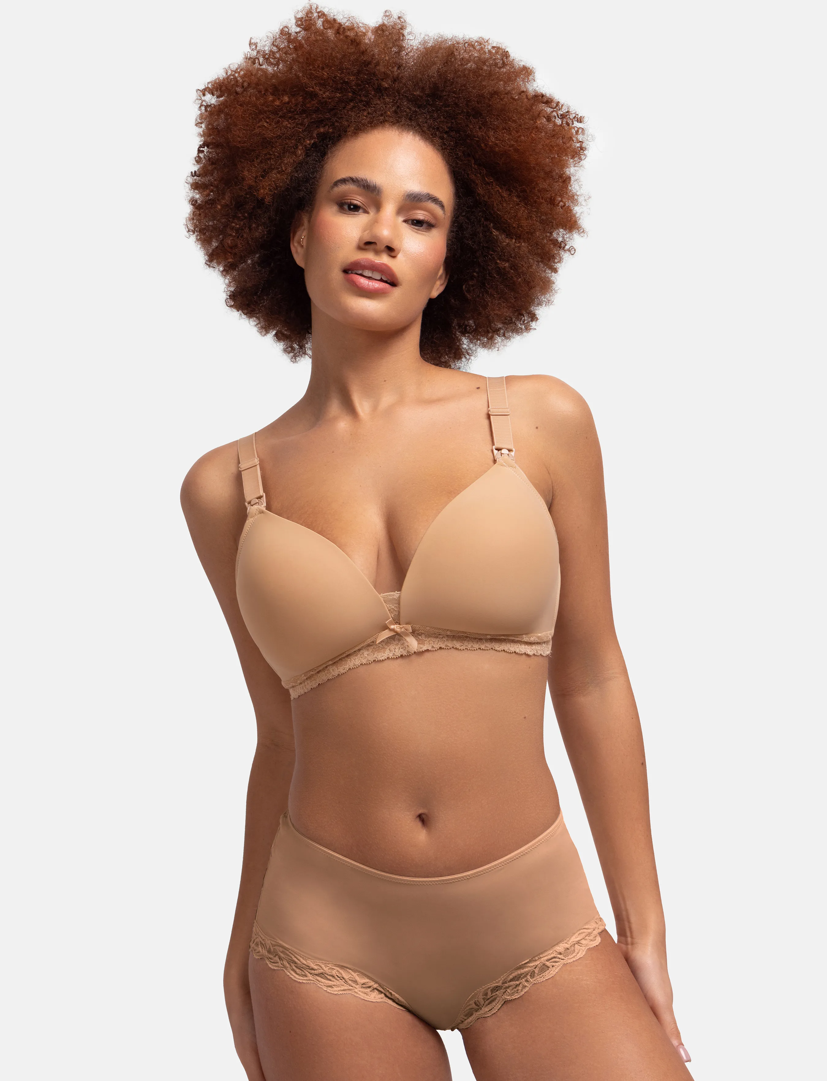 Dorina Light Padded May Soft Nursing Bra, 75 B, Pink, Bløde Bh'Er > Bh'Er Uden Bøjle, Dame