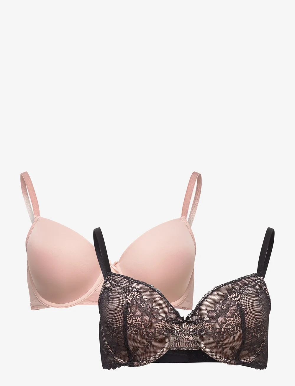 Dorina - CHLOE-2PP LIGHT PADDED DEMI - push up bras - black/blush - 1