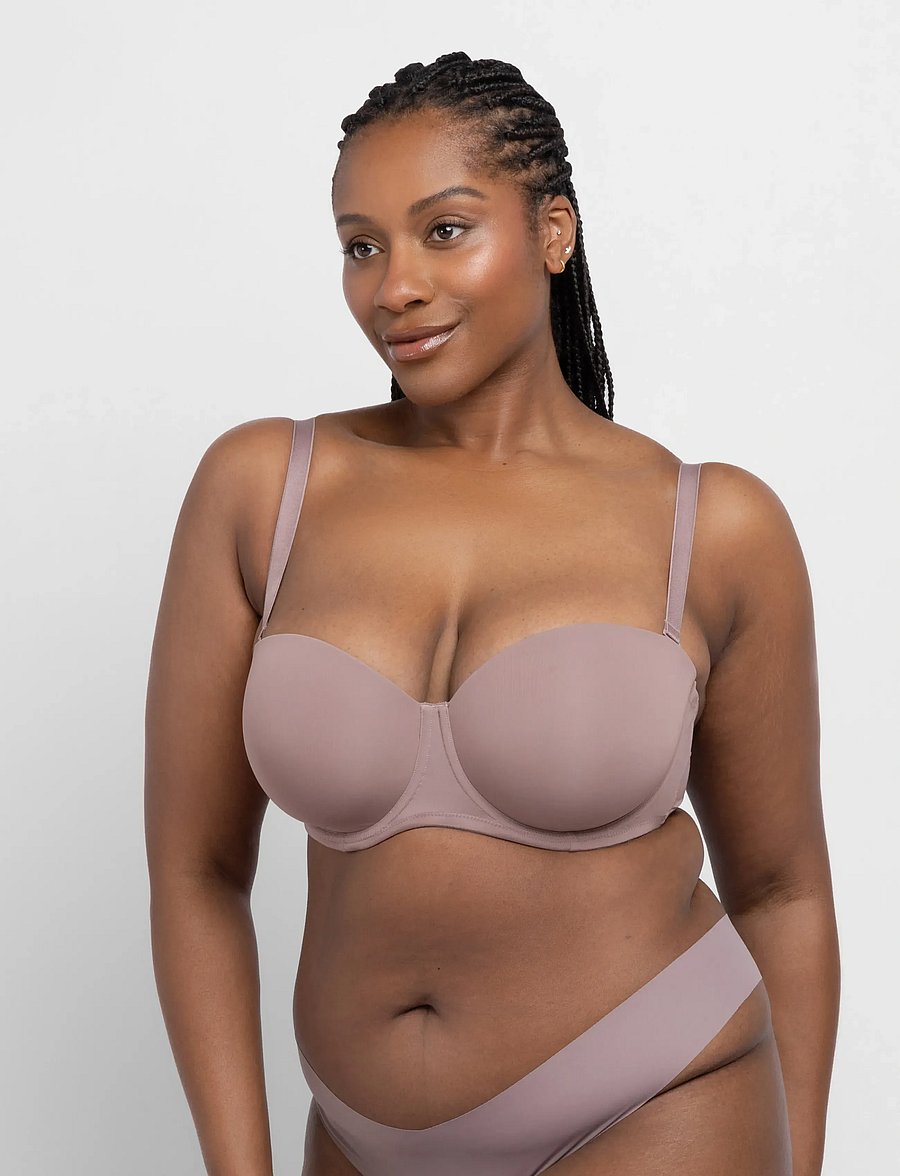 Dorina - MICHELLE/ECO BALCONY - balconette bras - brown - 4