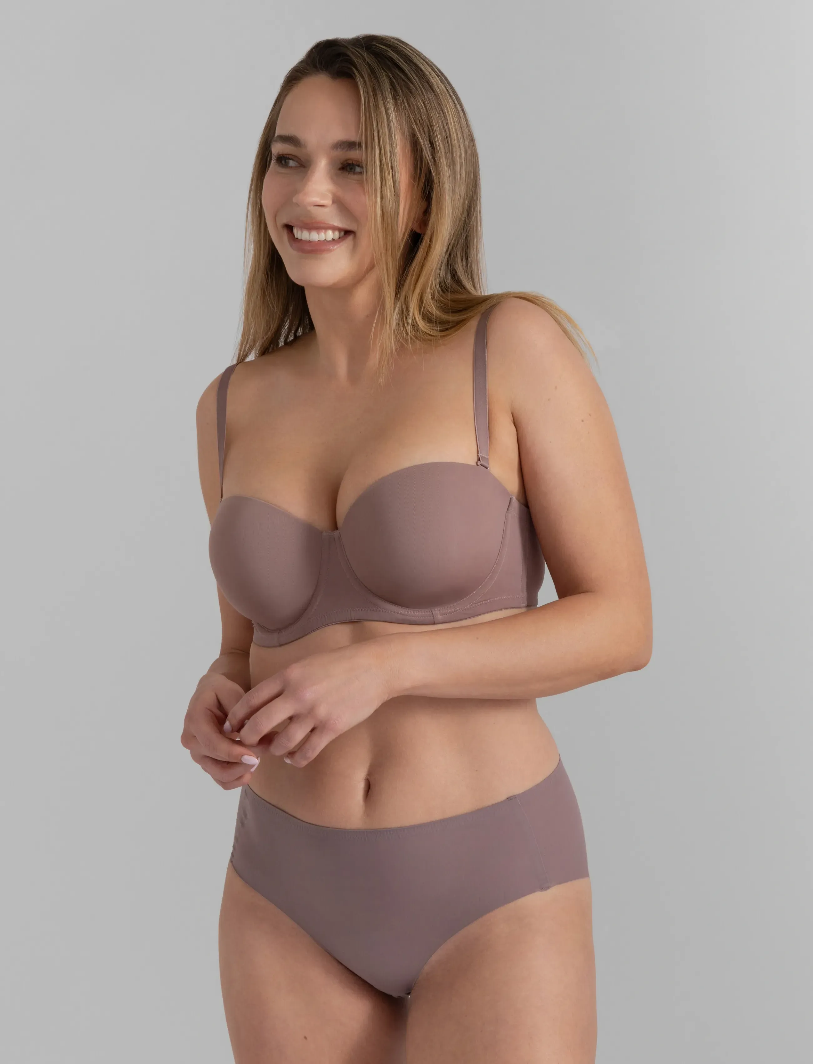 Dorina - MICHELLE/ECO BALCONY - balconette bras - brown - 5