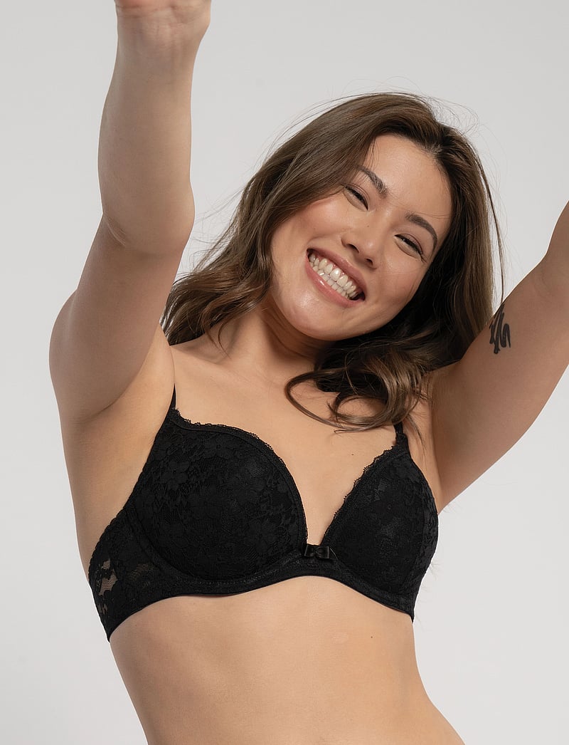 Dorina - SONIA-2PP PUSH UP PLUNGE - plunge bh:ar - black/white - 0