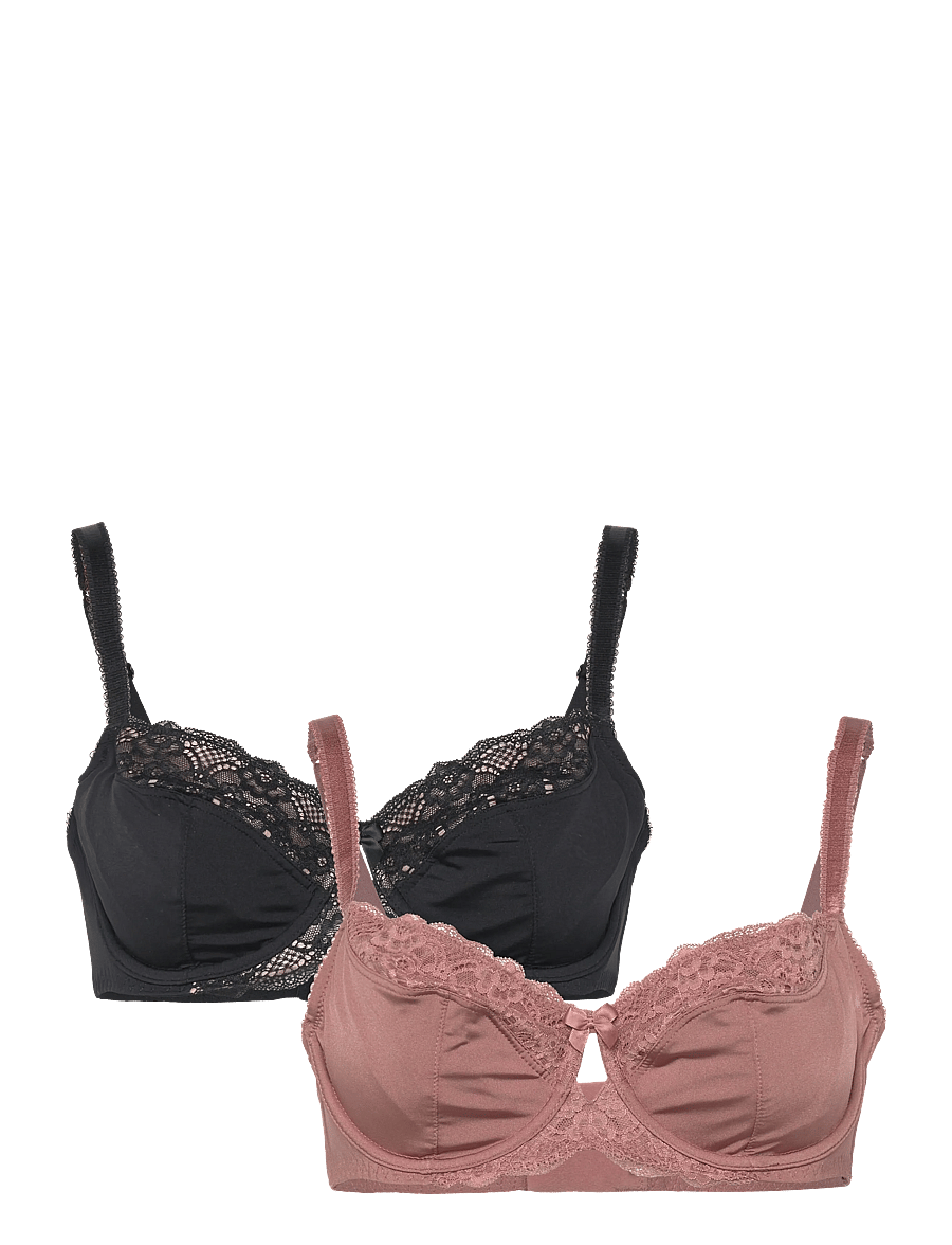 Dorina - CELINE 2PP WIRED BRA - balconette bhs - pink/black - 0