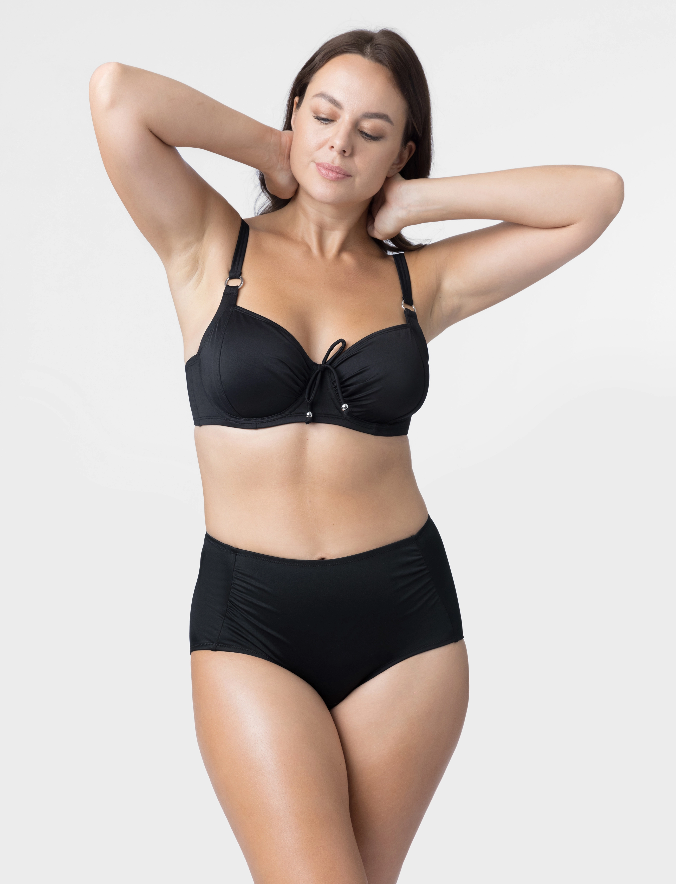 Dorina Fiji/Eco Hipster_Classic, Kvinder, Højtaljet Hipster Bikinibuks, Sort, Str: XXXL