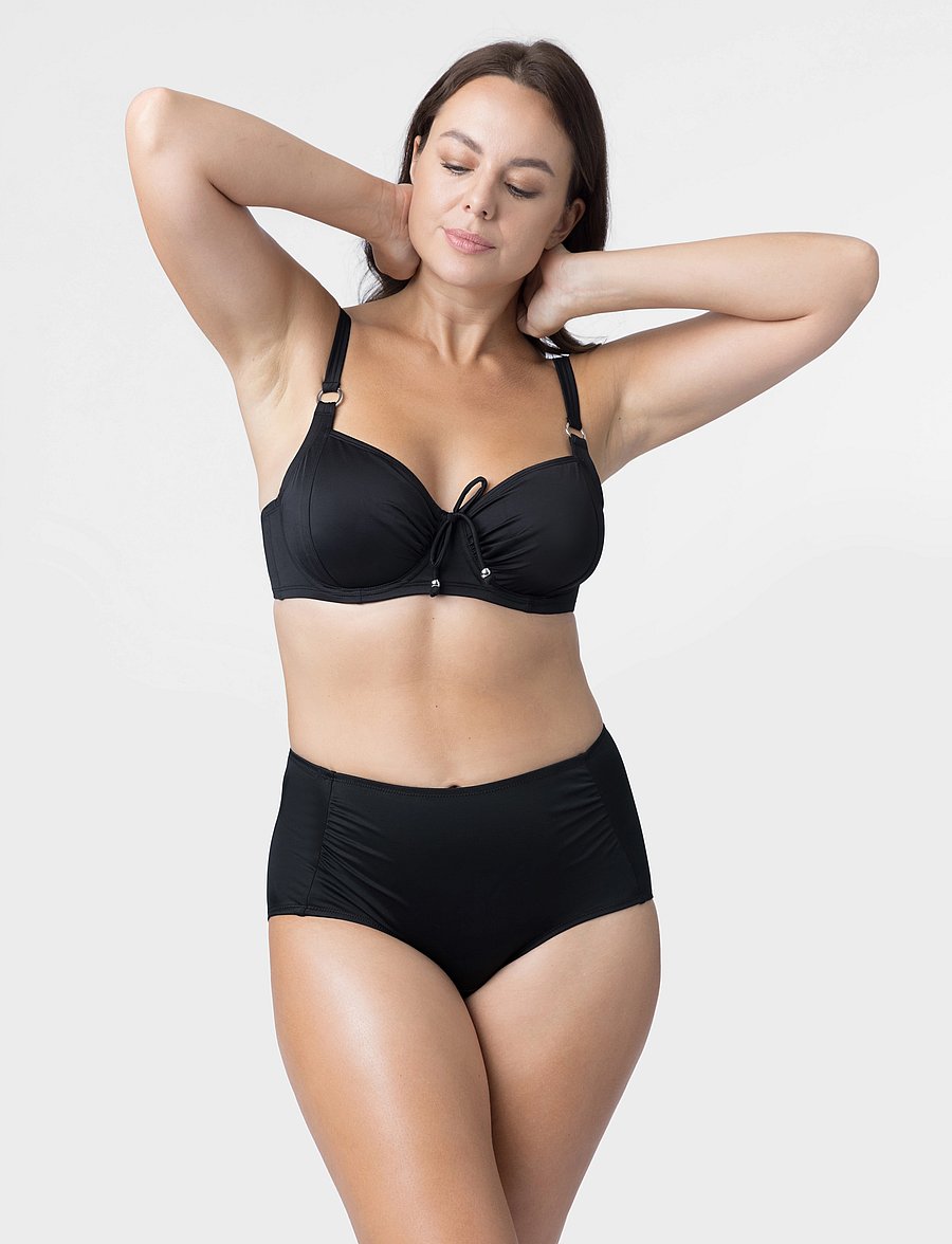 Dorina - FIJI/ECO HIPSTER_CLASSIC - bikiníbuxur með háu mitti - black - 0