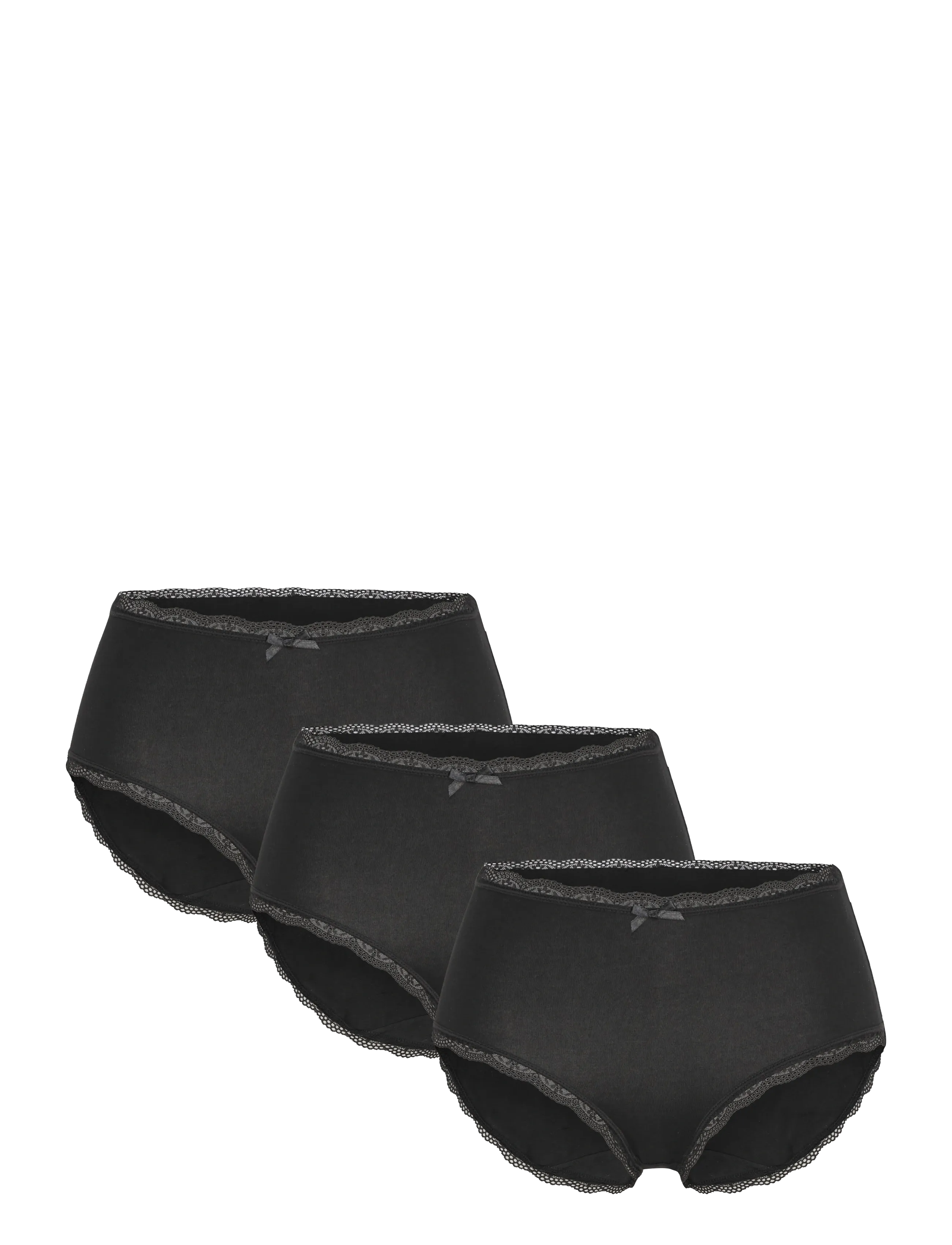 Essential Cotton BRIEF - BLACK/BLACK/BLACK