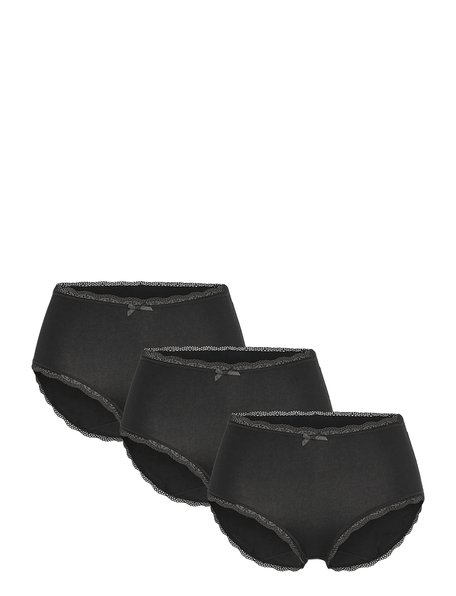 Dorina - Essential Cotton BRIEF - slips - black/black/black - 1