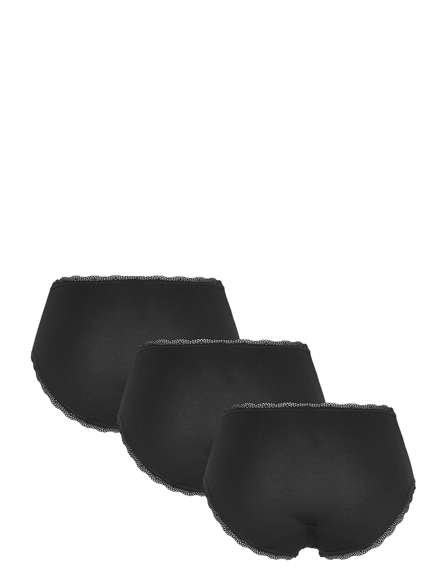 Dorina - Essential Cotton BRIEF - slips - black/black/black - 2