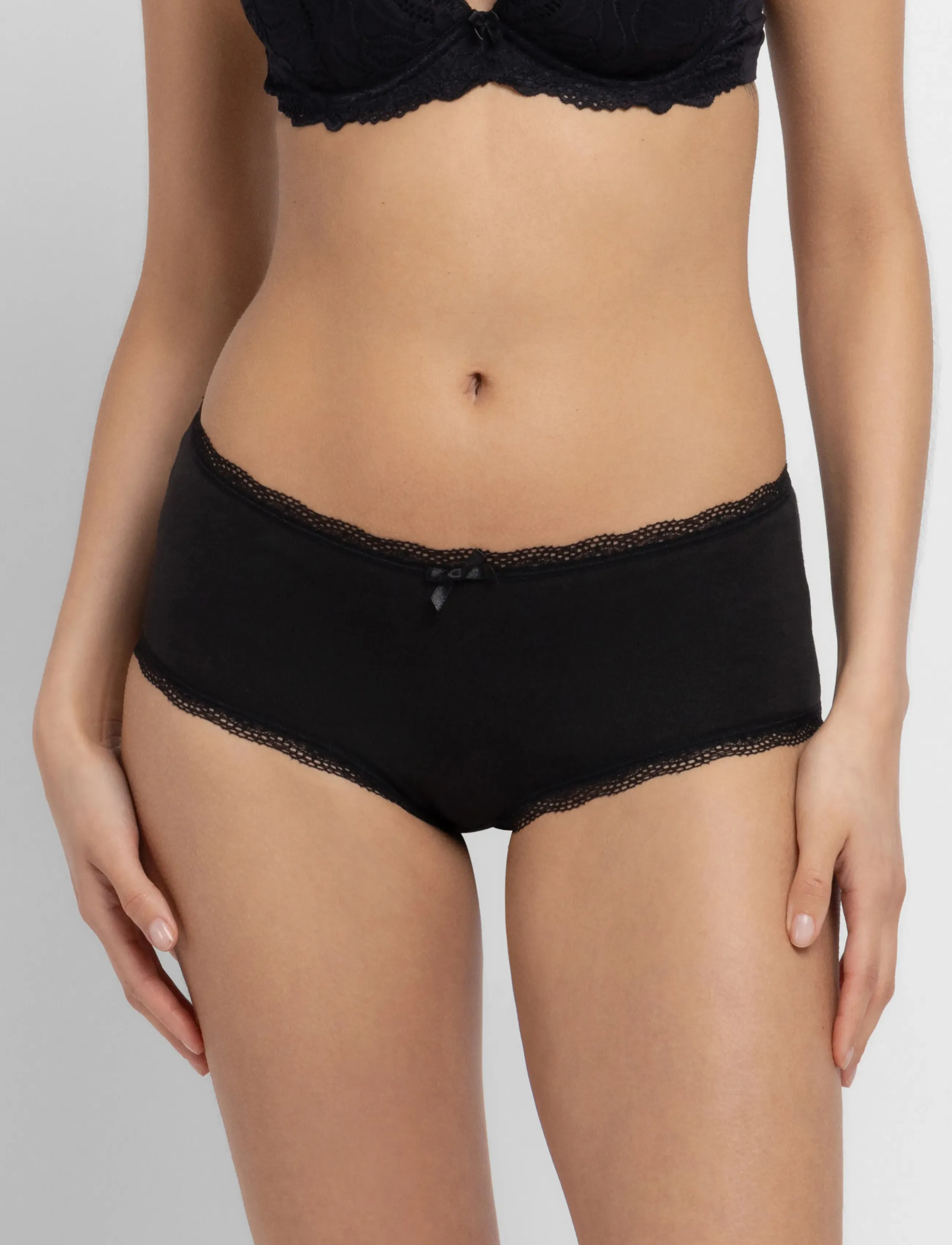 Dorina Essential Cotton Brief, XS, Panties, Schwarz - Briefs, Frauen