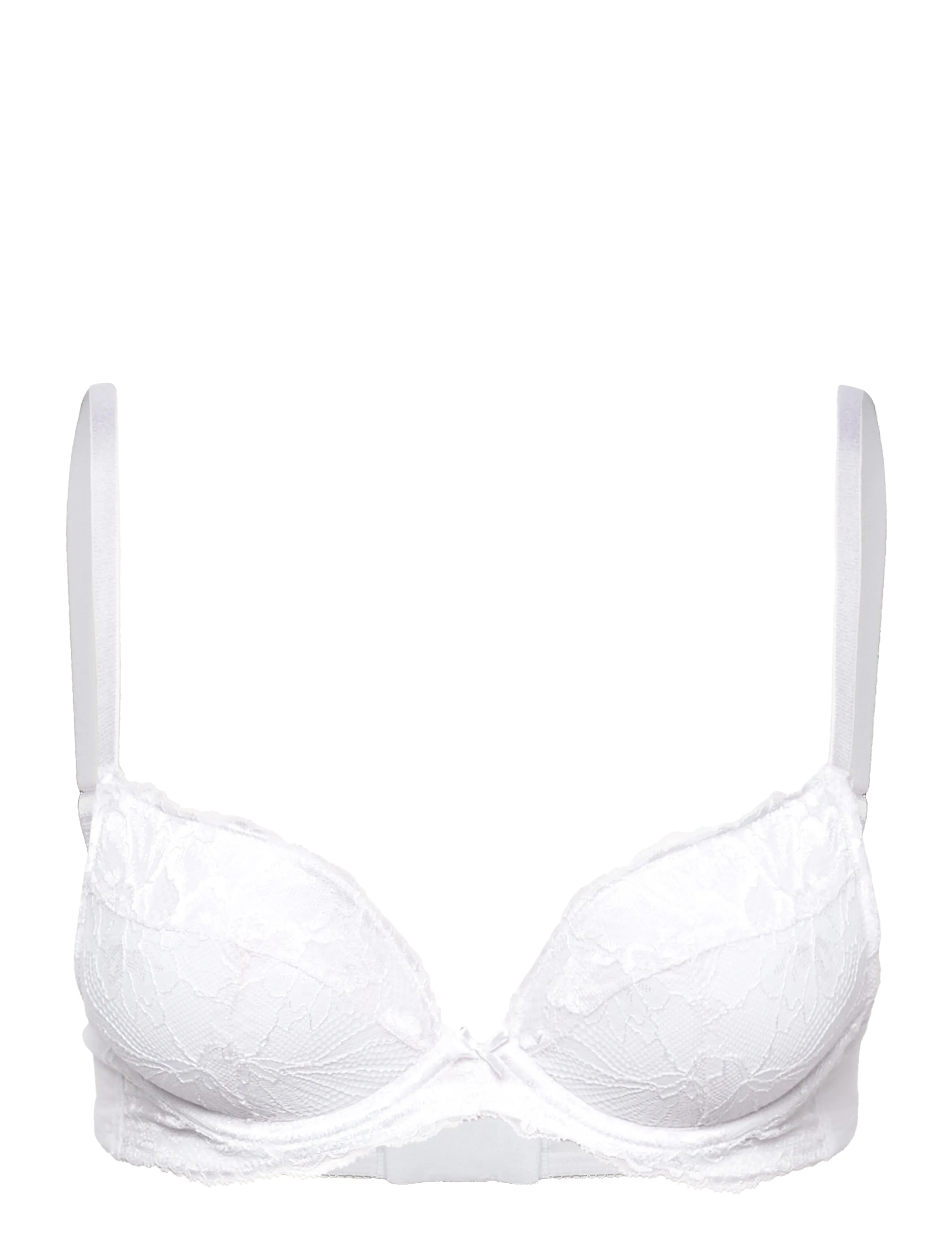Dorina Perfect Lace Plunge, 75 C, White, Bh'Er & Toppe > Plunge-Bh'Er, Dame