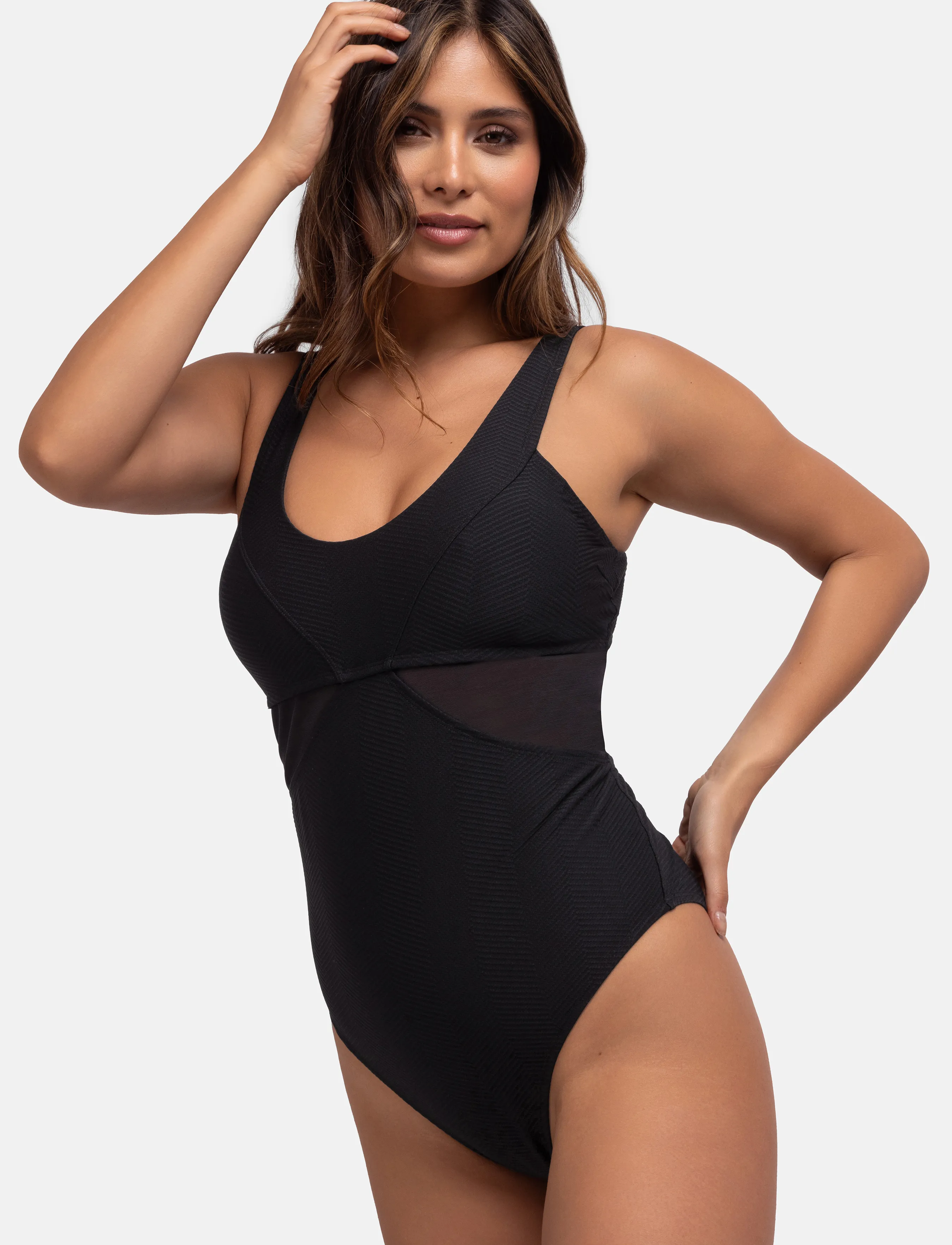 Dorina Saint Tropez Shaping Swimsuit, M, Bademode, Schwarz - Swimsuits, Frauen