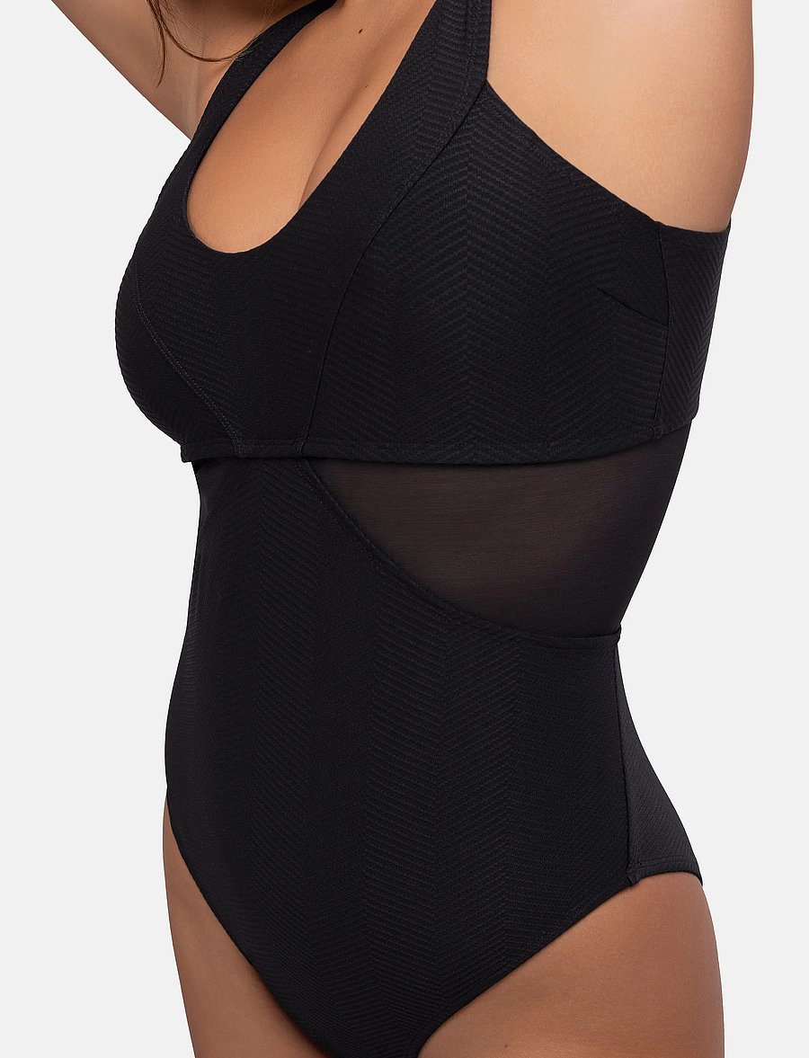 Dorina - SAINT TROPEZ SHAPING SWIMSUIT - ujumistrikood - black - 4