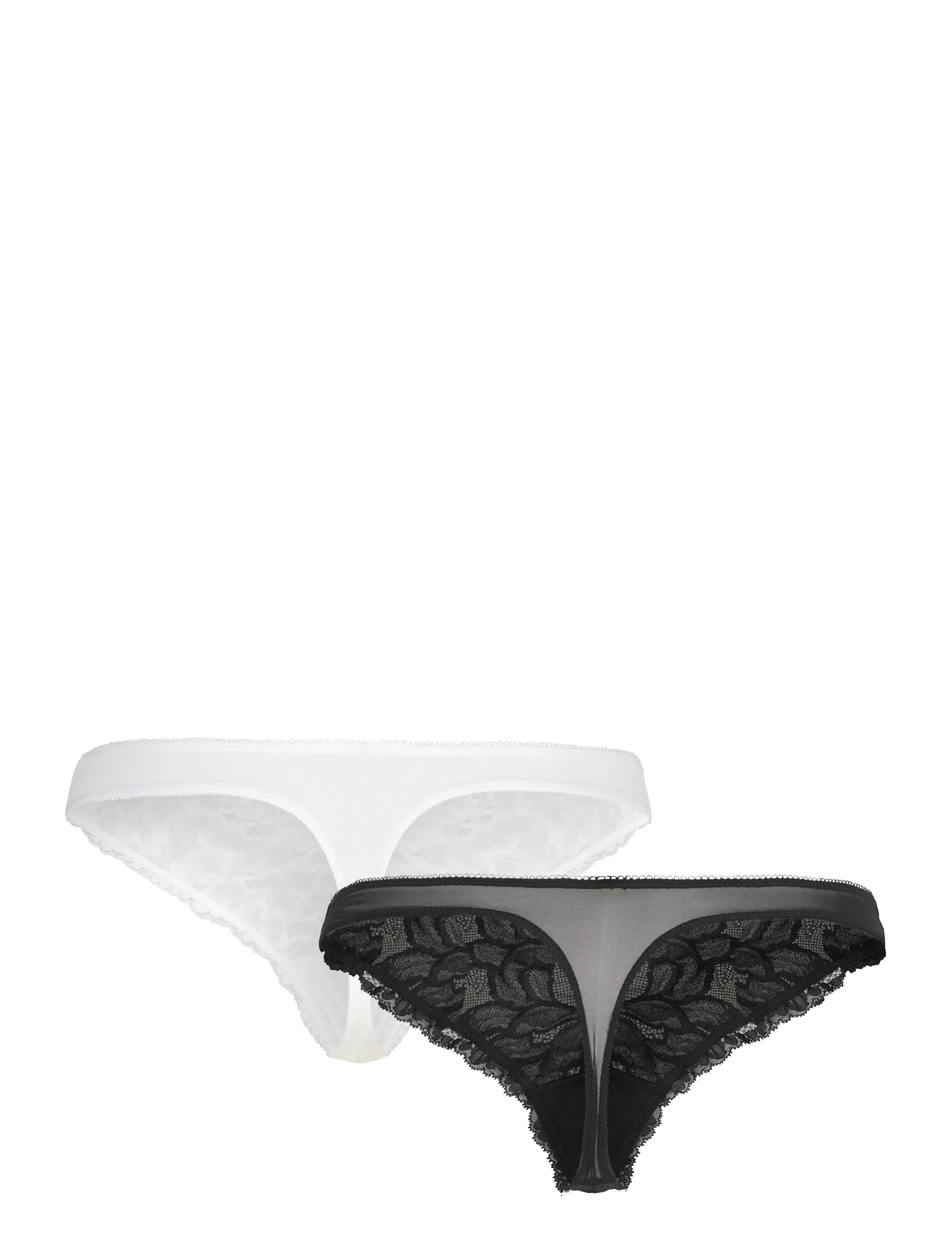Dorina - Perfect Lace THONG - string - black/white - 1