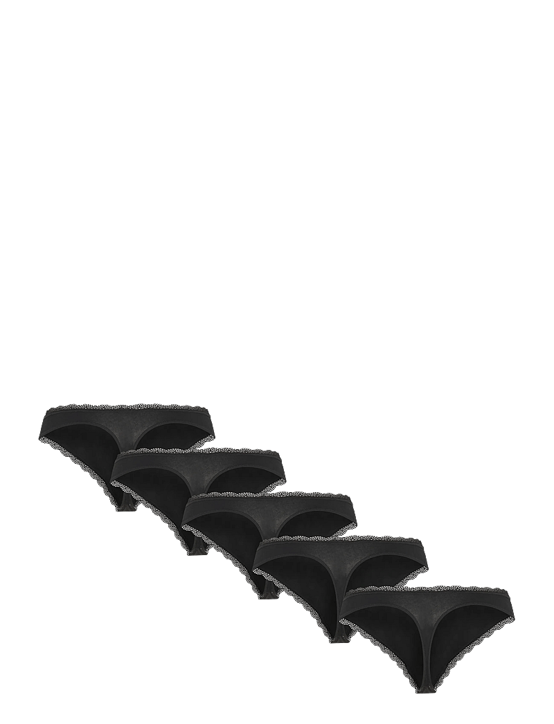 Dorina - Essential Cotton THONG - stringtrusser - black/black/black/black/black - 1