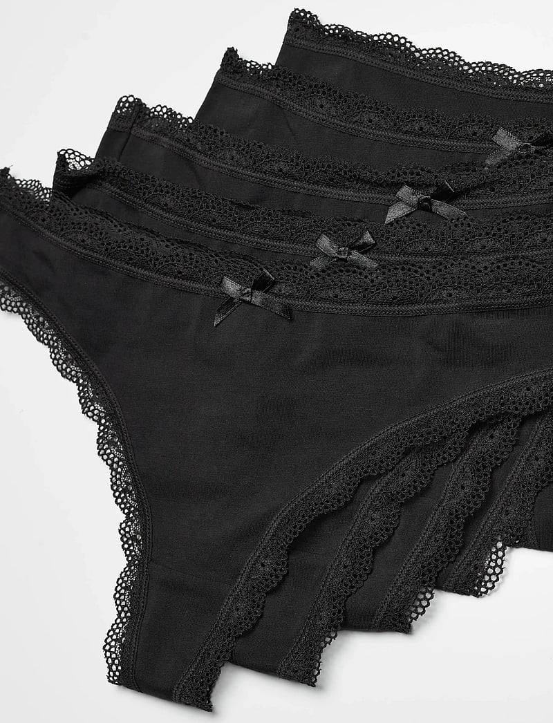 Dorina - Essential Cotton THONG - stringtrusser - black/black/black/black/black - 2