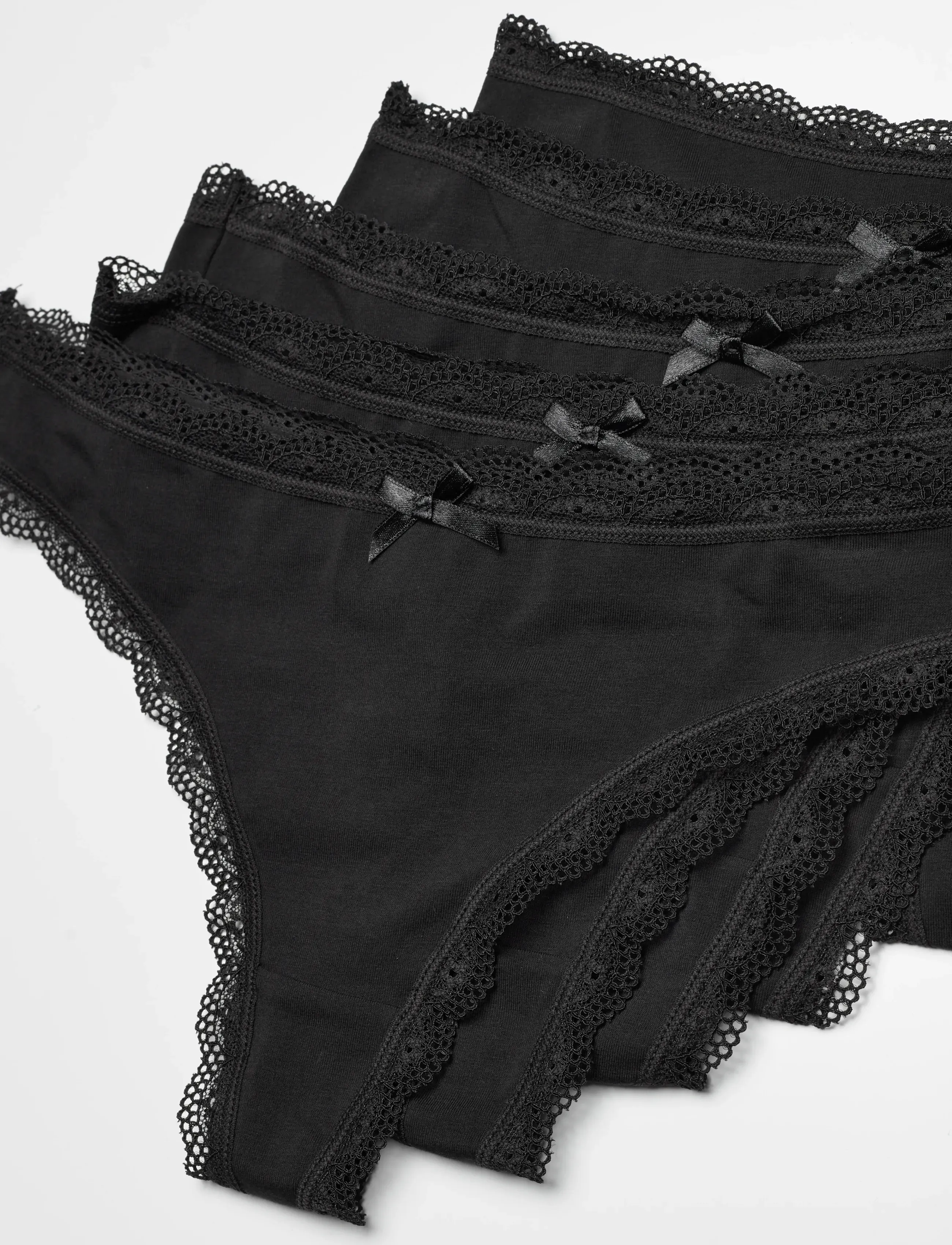 Dorina - Essential Cotton THONG - thongs - black/black/black/black/black - 2