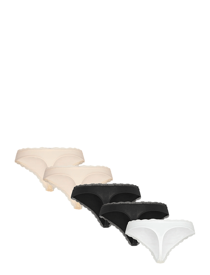 Dorina - Essential Cotton THONG - stringtrusser - black - 1