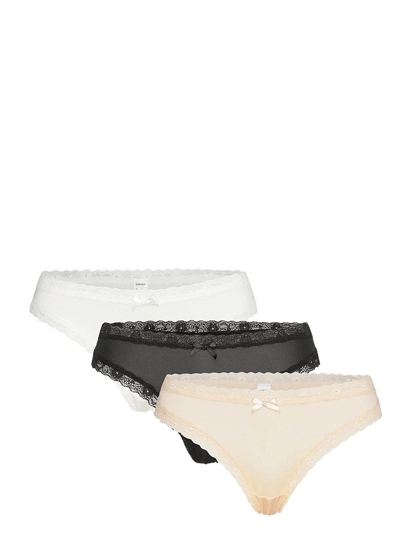 Dorina - Essential Microfibre THONG - thongs - black - 0