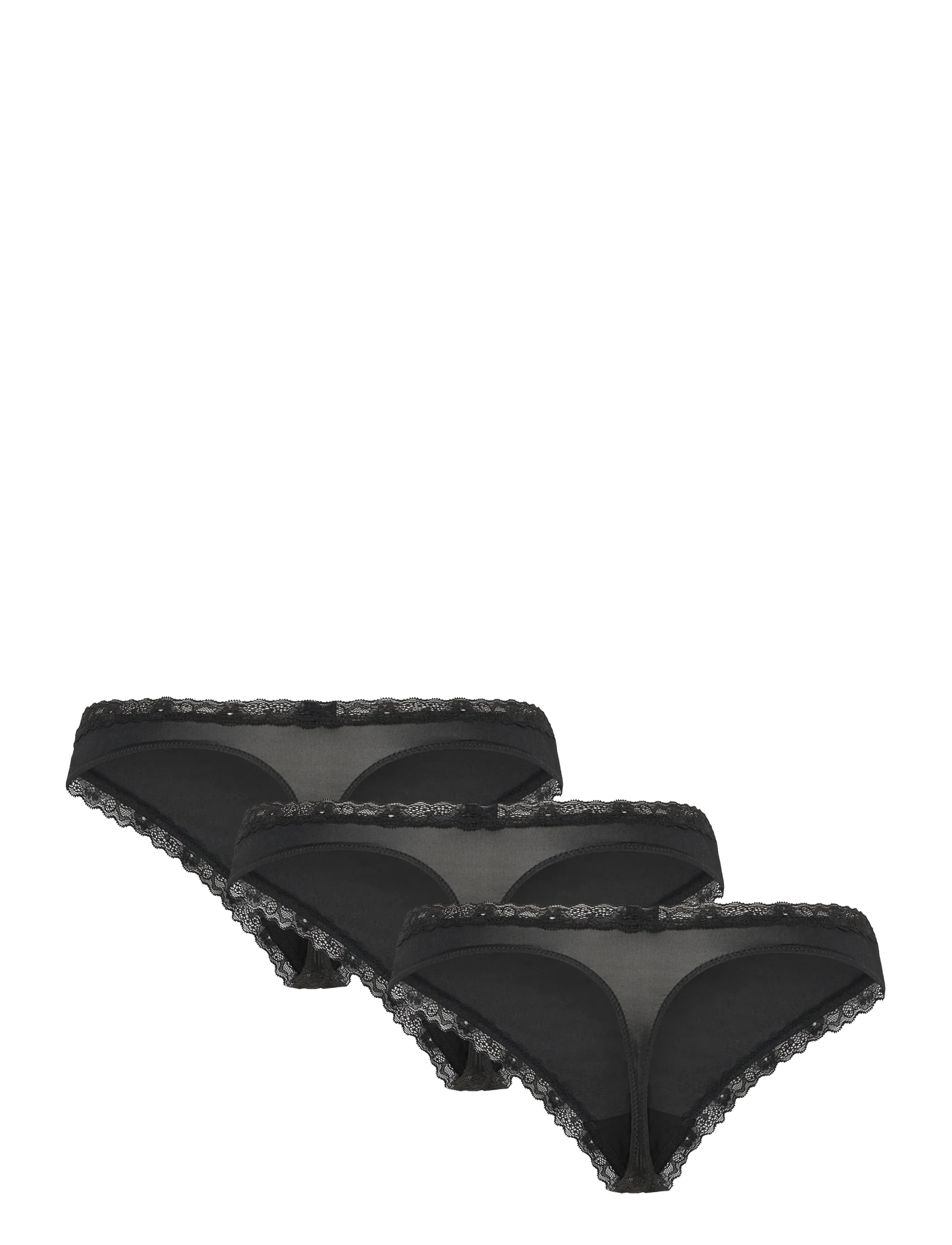 Dorina - Essential Microfibre THONG - de laveste prisene - black/black/black - 2