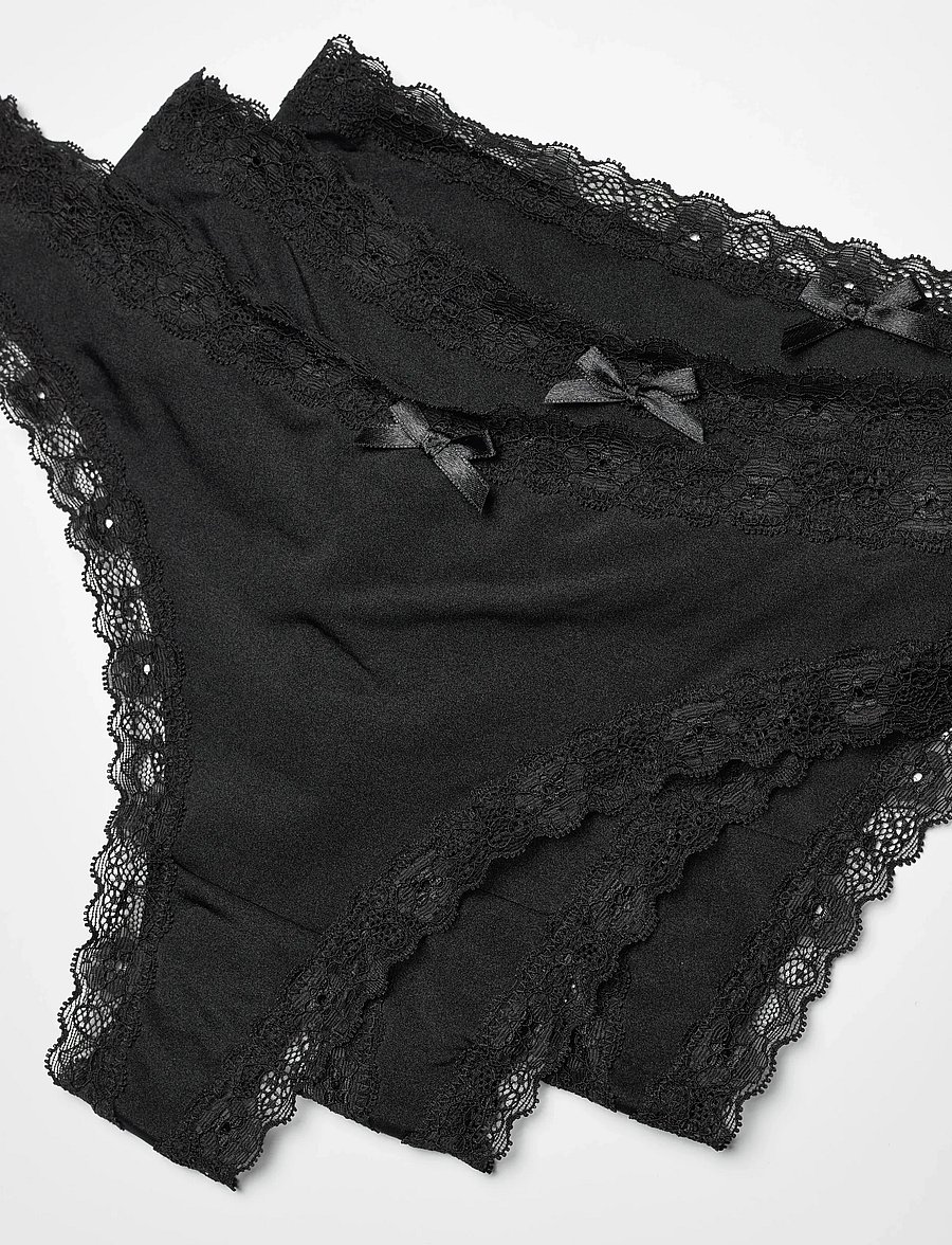 Dorina - Essential Microfibre THONG - tangas - black/black/black - 3