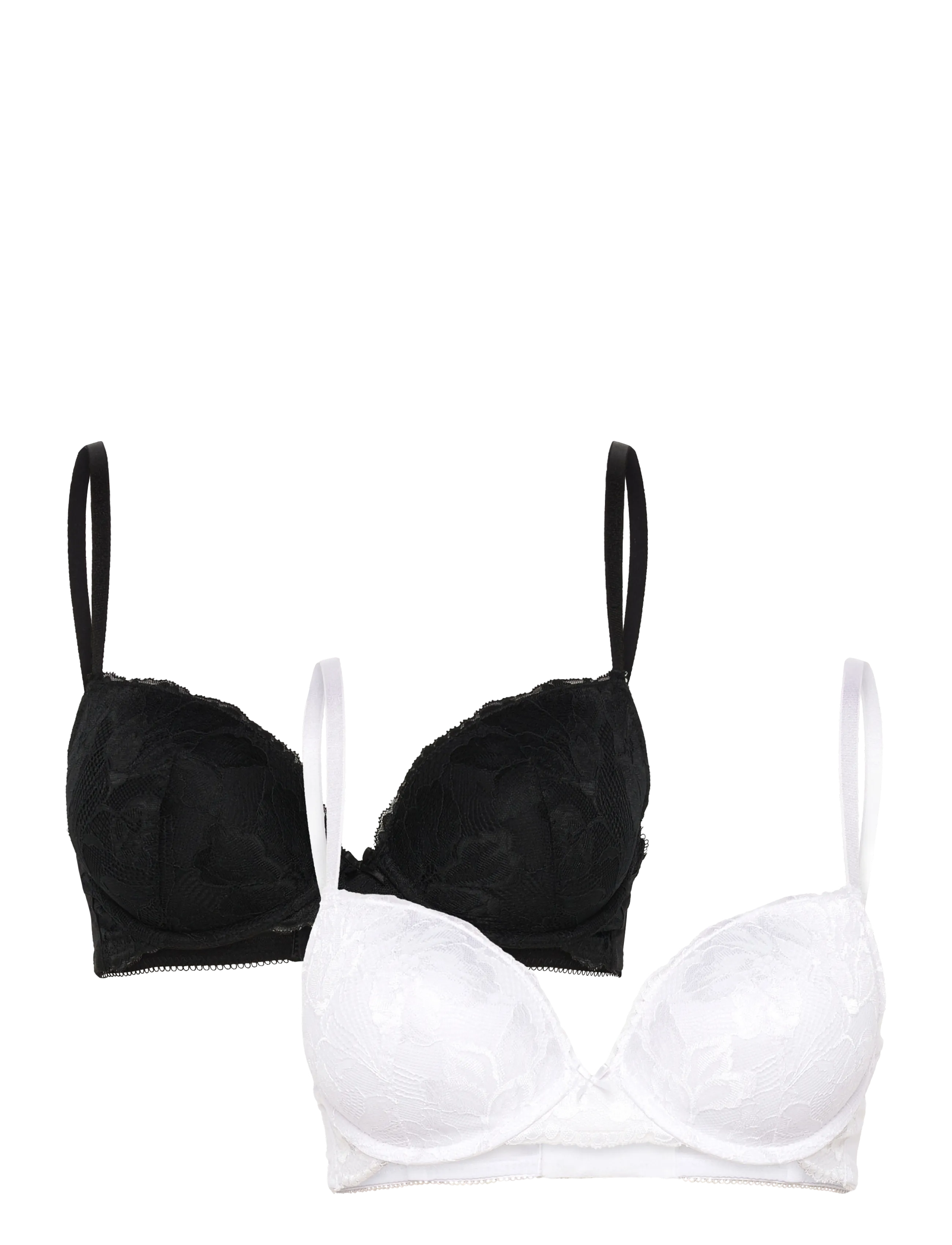 Perfect Lace WIRED_BRA - BLACK/WHITE
