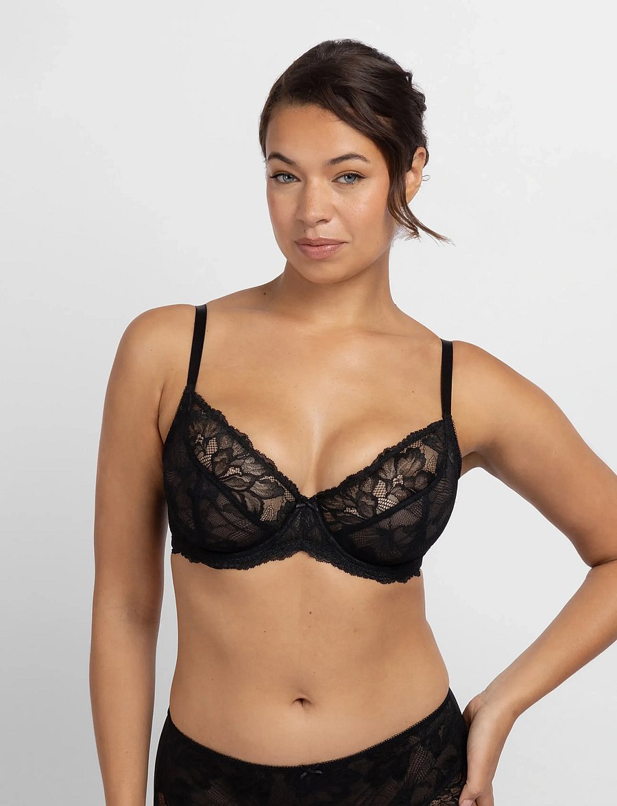 Dorina - PERFECT LACE WIRED_BRA - laveste priser - black - 0