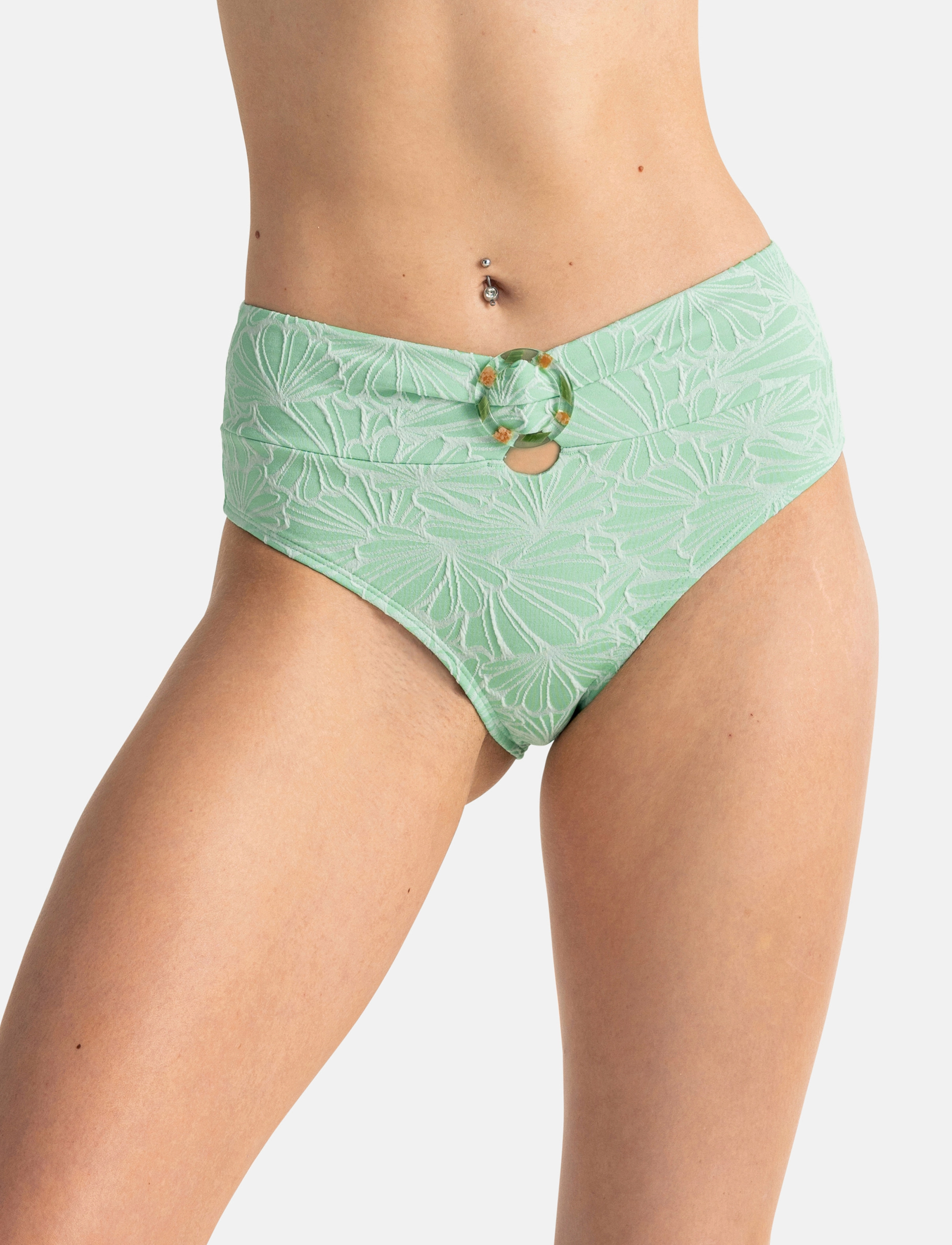 Dorina Cetrella Brief, Kvinder, Højtaljet Bikinitrusse, Grøn, Str: XS