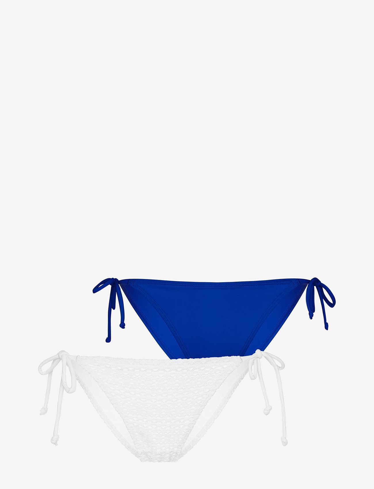 Dorina - BAULE 2PP BRIEF - side tie bikinier - white/blue - 0