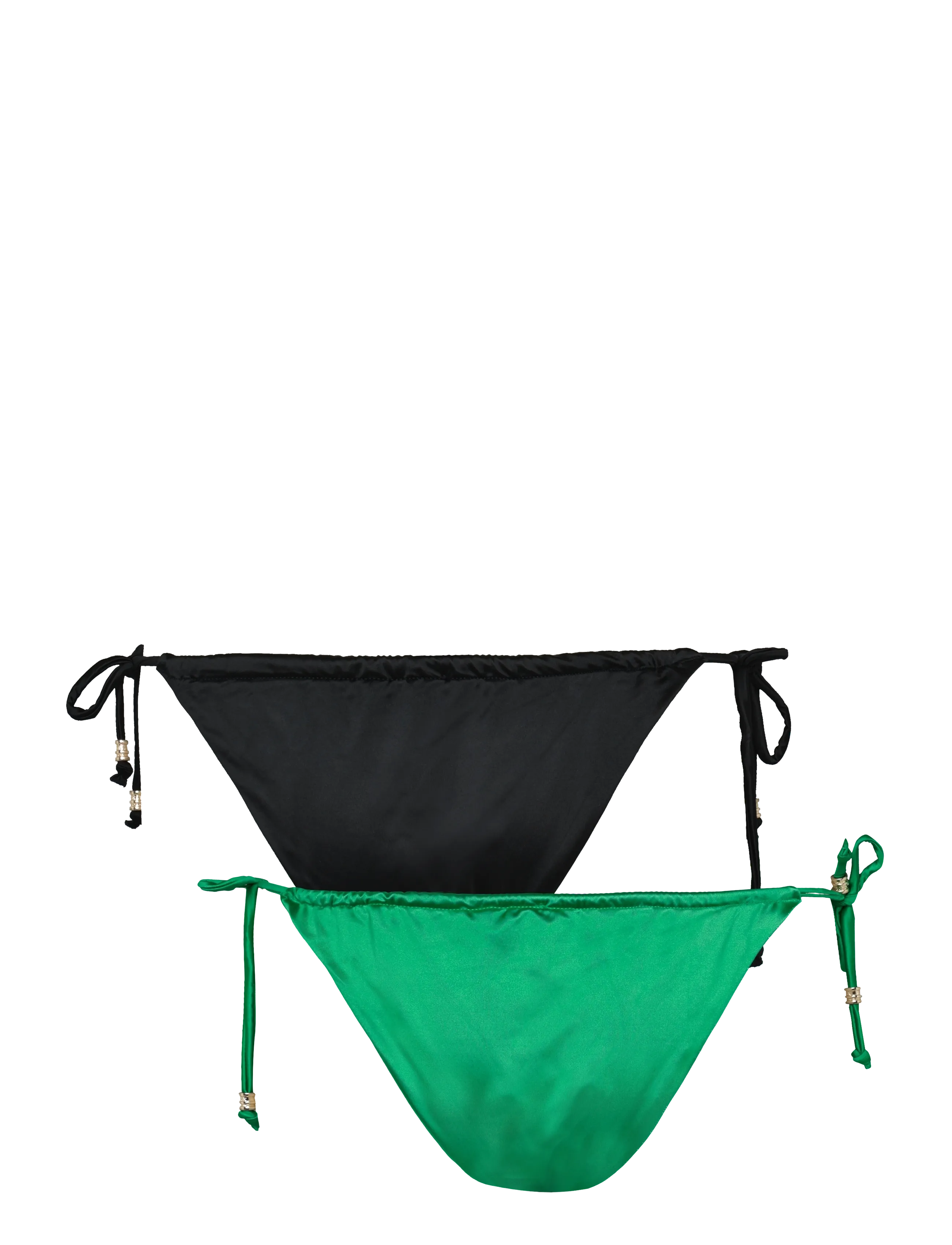 Dorina - Amnesia 2pp BRIEF - küljelt seotavad bikiinid - green/black - 1