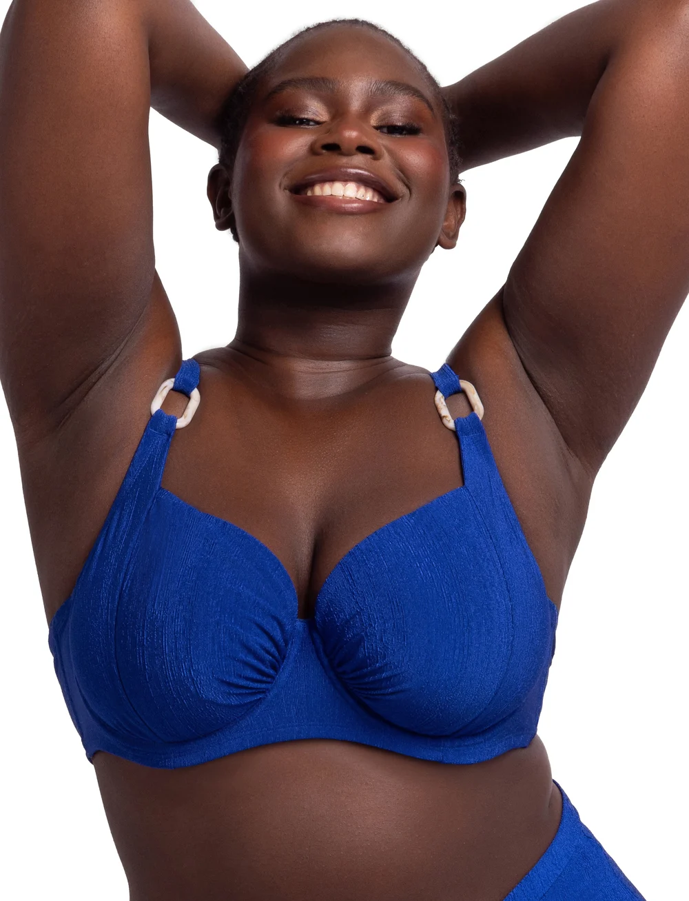 Dorina - MADRAS BIKINI TOP - bikinitoppe med bøjle - blue - 0