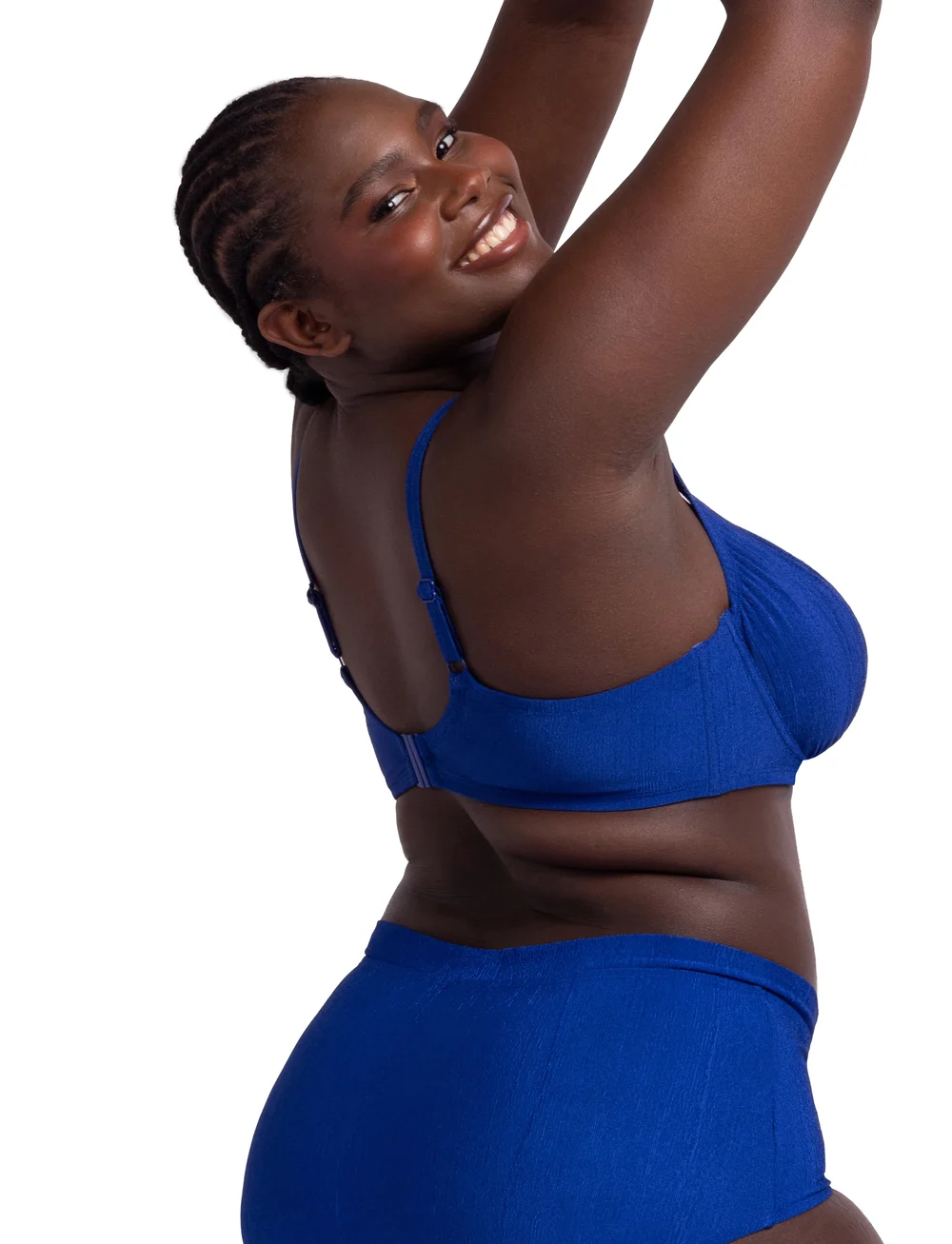 Dorina - MADRAS BIKINI TOP - bikinitoppe med bøjle - blue - 2