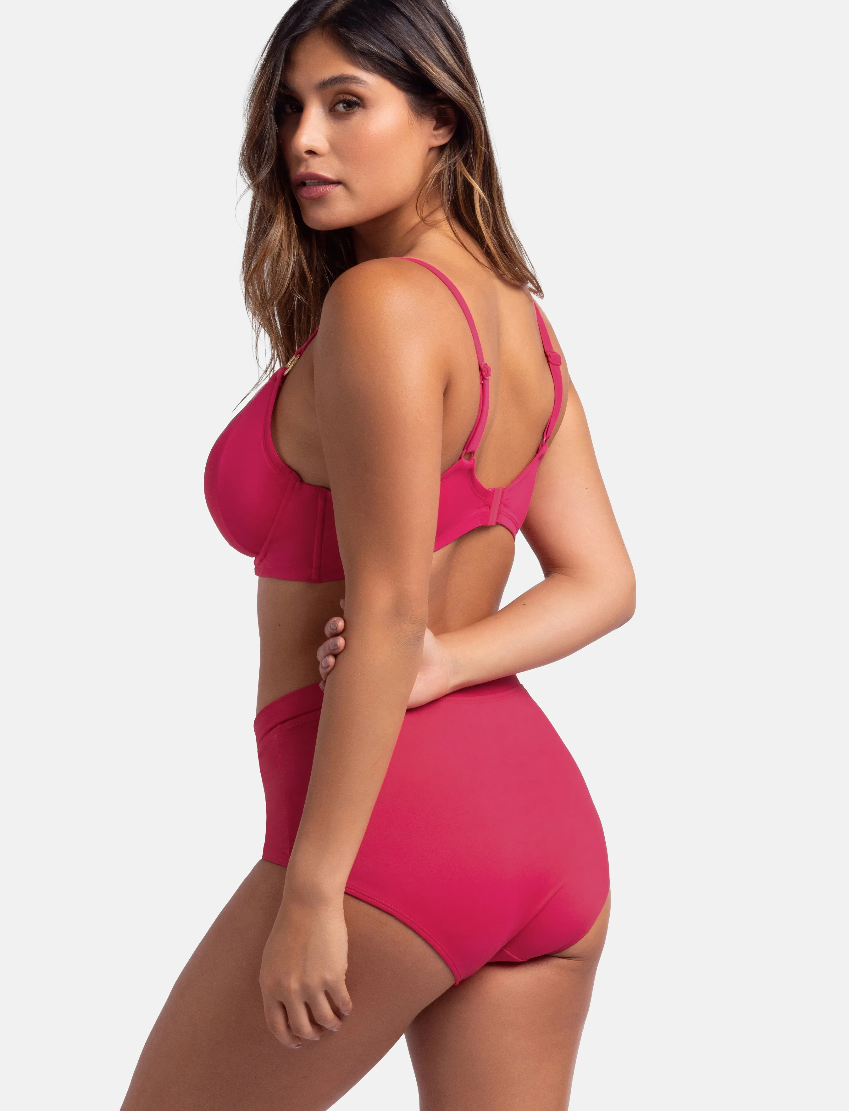 Dorina - MALI BIKINI TOP - kaarituelliset bikiniyläosat - pink - 2
