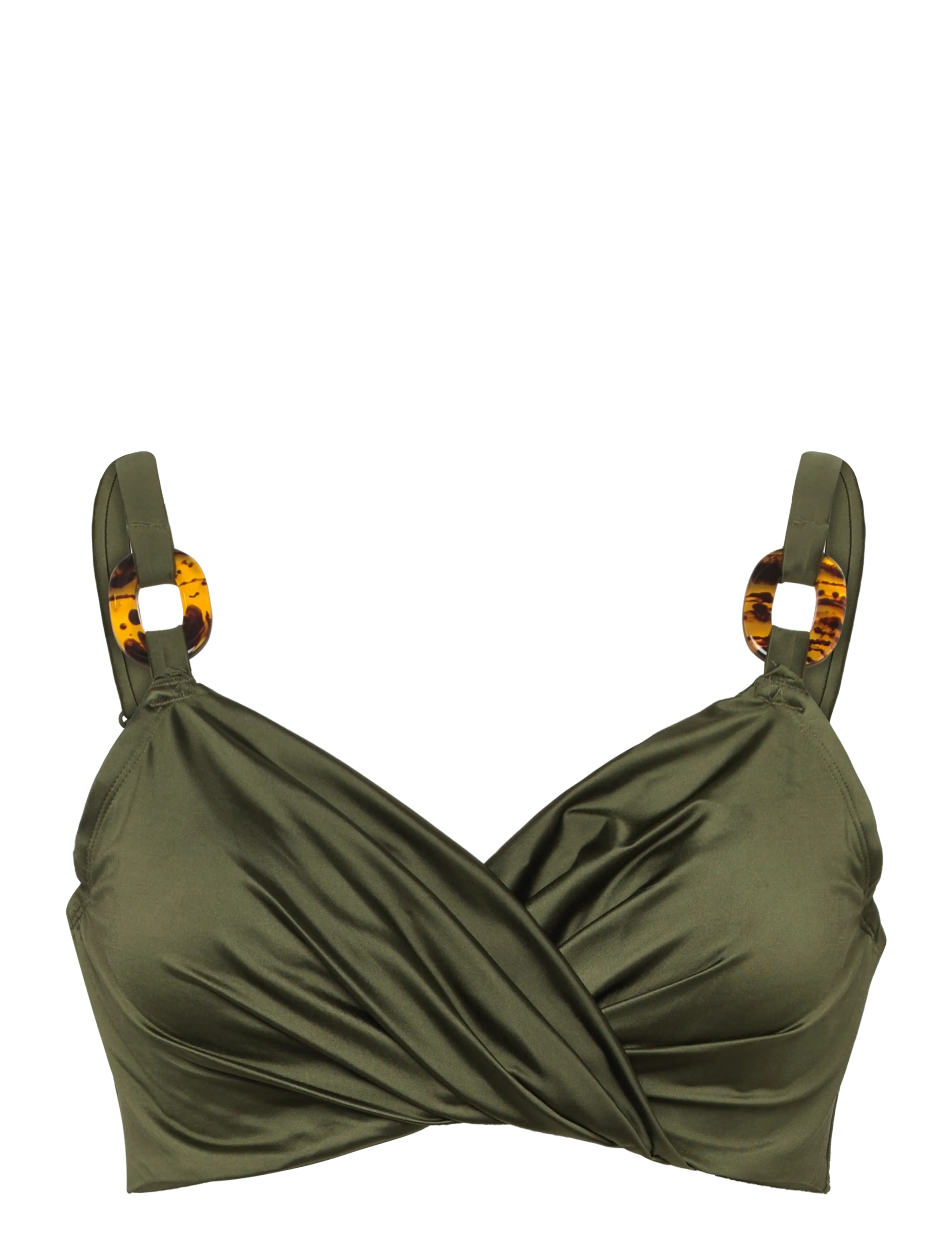 Dorina Guarana Bikini Top, Kvinder, Snoet Bikinitop, Kakigrøn, Str: G x 75