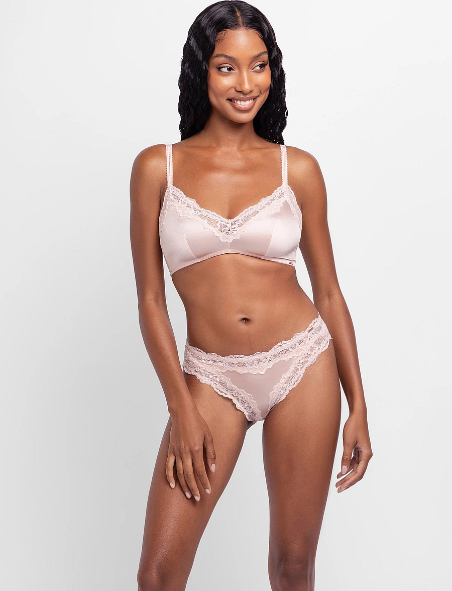 Dorina - Origins-Shiny Micro BRALETTE - bralette - pink - 0