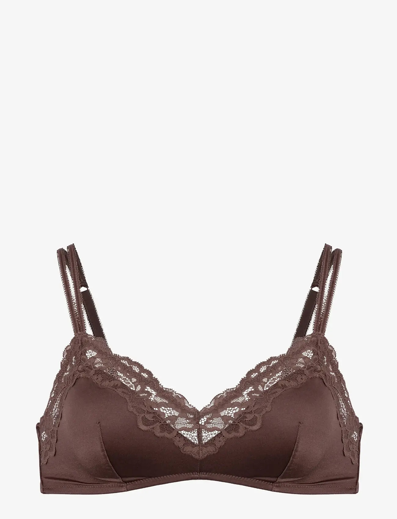 Dorina - ORIGINS-SHINY MICRO NON PADDED BRALETTE - rinnahoidja - brown - 1