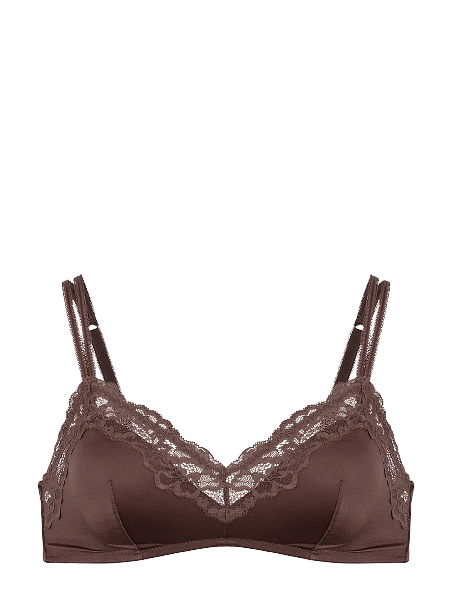 Dorina - ORIGINS-SHINY MICRO BRALETTE - bralette-rintaliivit - brown - 1