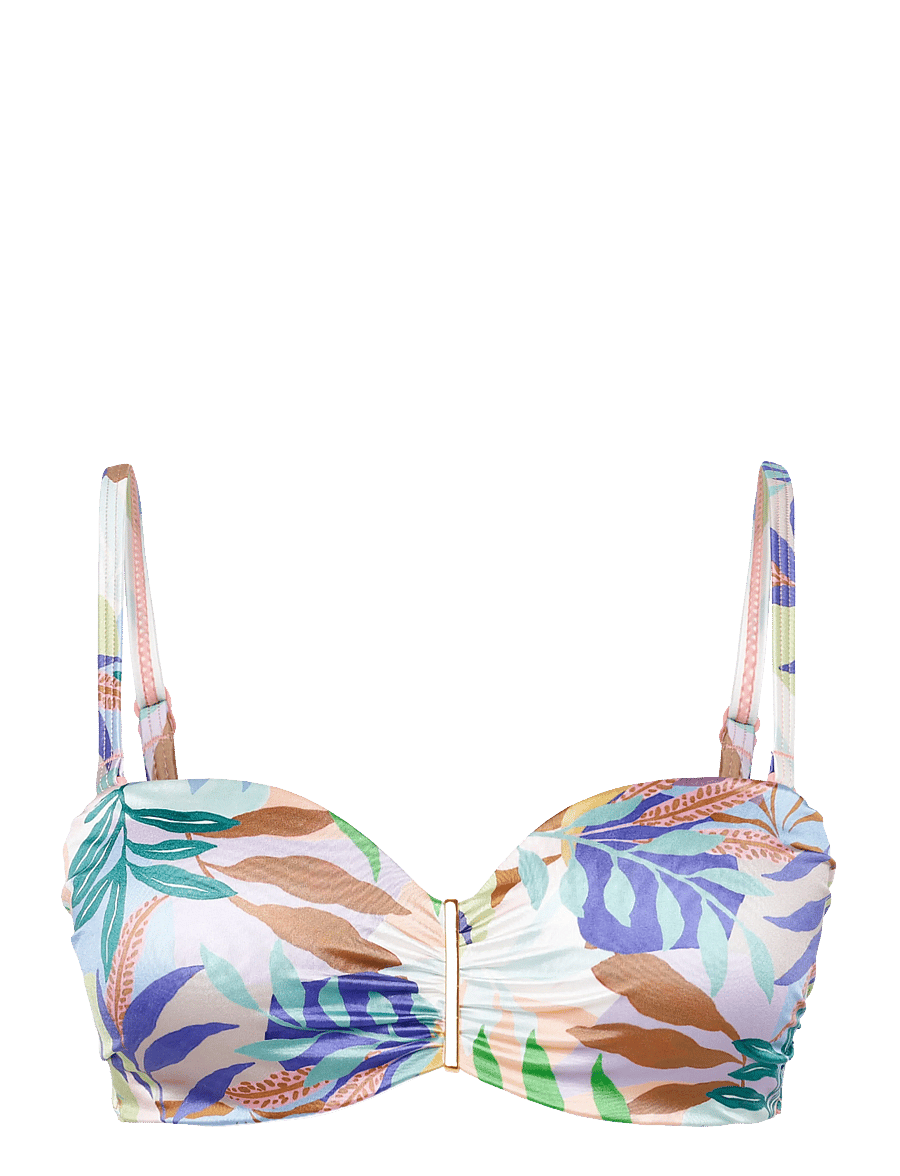 Dorina - Bahia BANDEAU - tugikaartega bikiinirinnahoidjad - purple print - 0