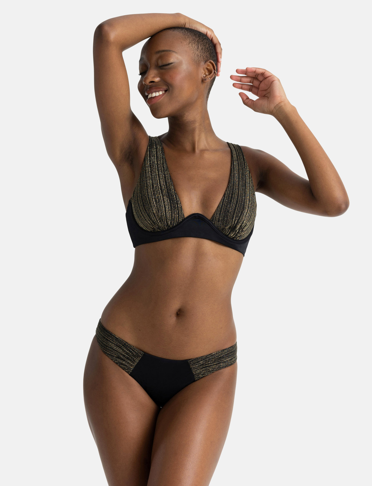 Dorina - ANLOGA BRAZILIAN - bikini apakšbikses - black - 1