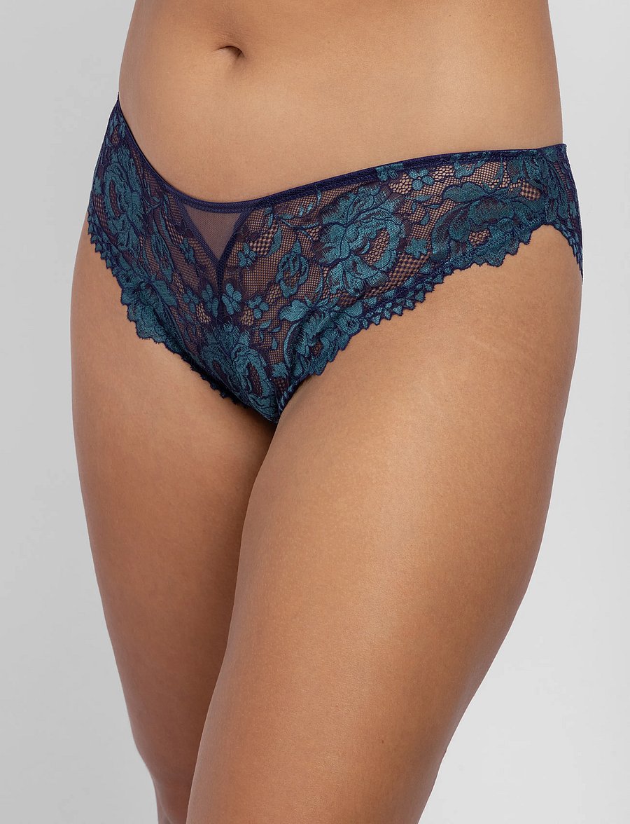 Dorina - Jemma Two Tone Lace Brazilian - brazilian trosor - blue - 4