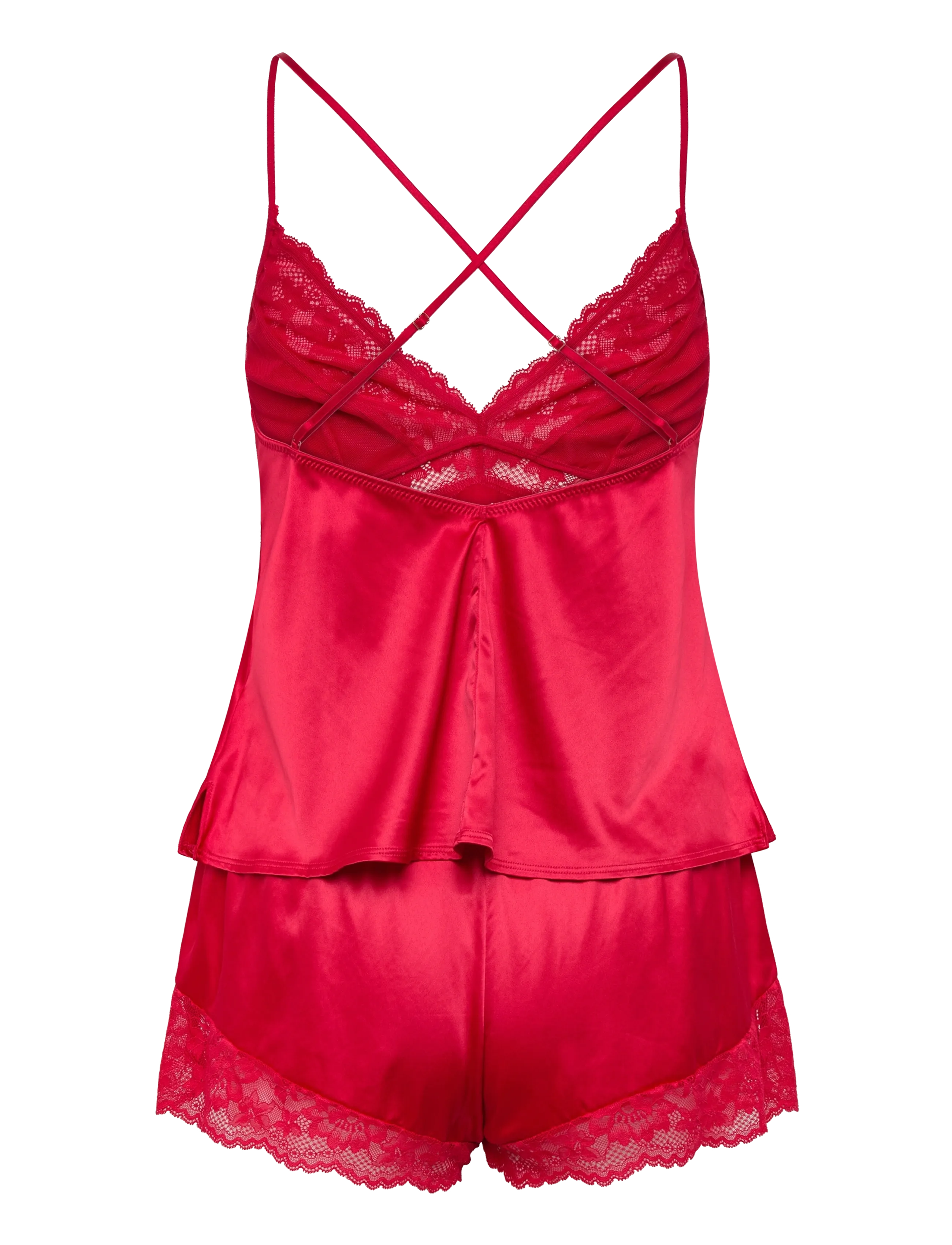 Dorina - LYRA-SATIN TOP_BOTTOM - red/red - 1