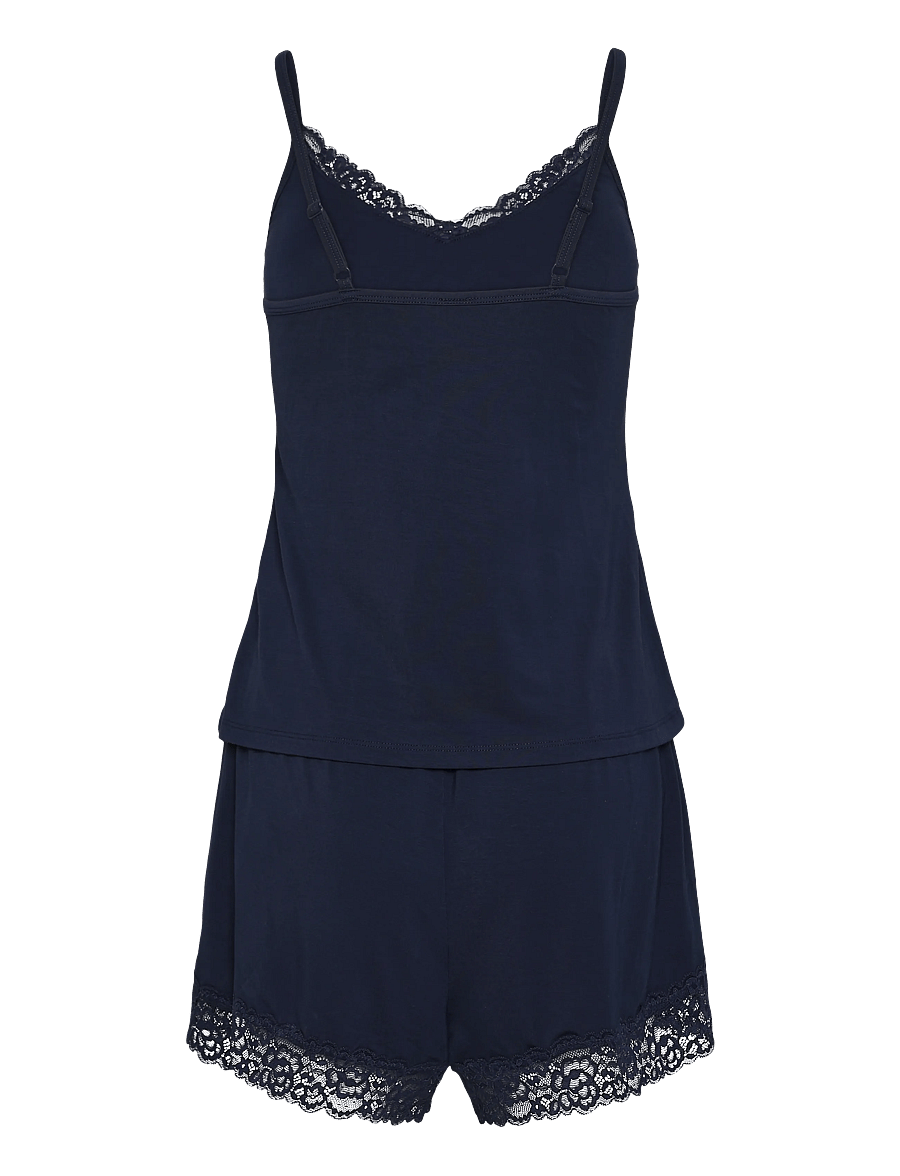 Dorina - Lila Short PJ Set - pyjamas - navy - 1